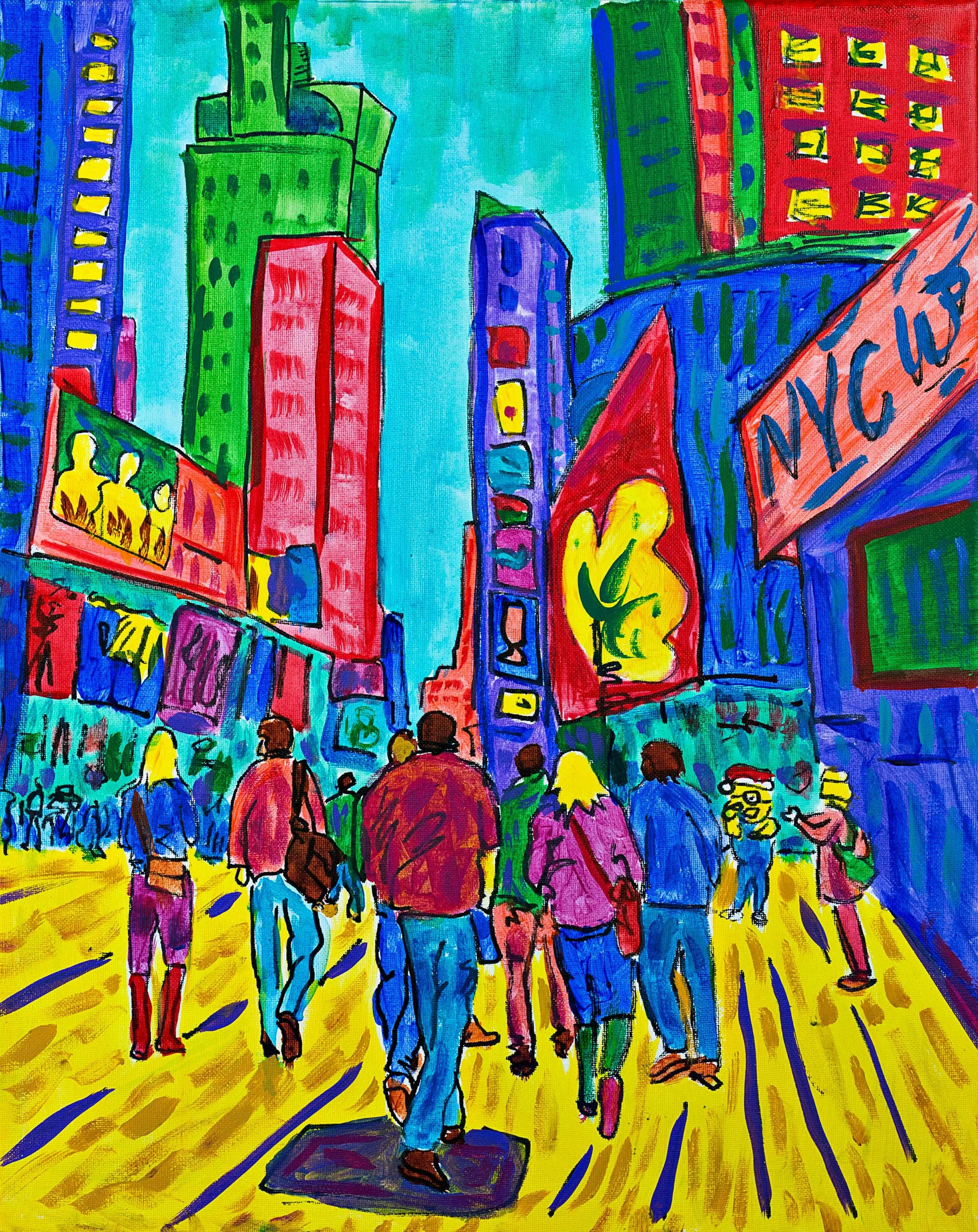 NYC Times Square Original Painting