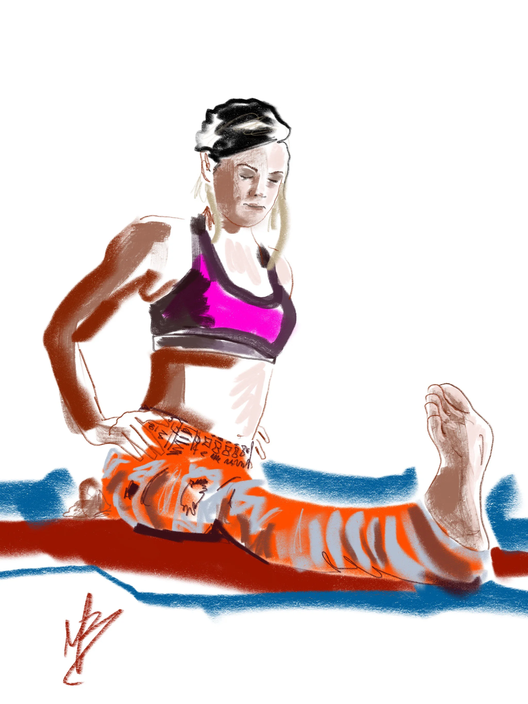 Yoga art inspired by @livinleggings @yogi_toes #yogi #yoga #yogaart #yogaartist #health #wellness #digitalart 