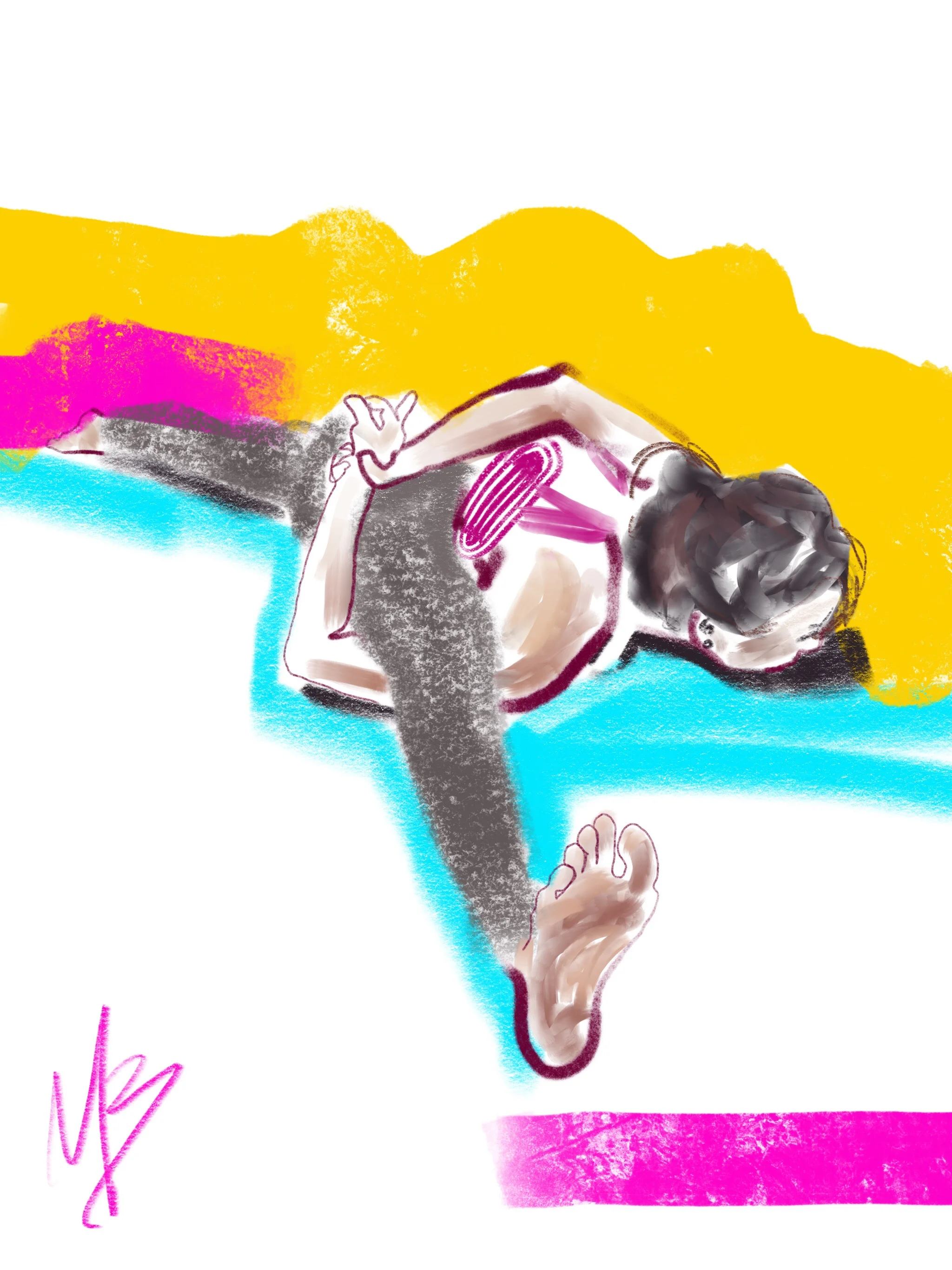 Yoga art inspired by @winlin #yoga #yogi #yogaart #yogaartist #fitness #health #wellness #digitalart 