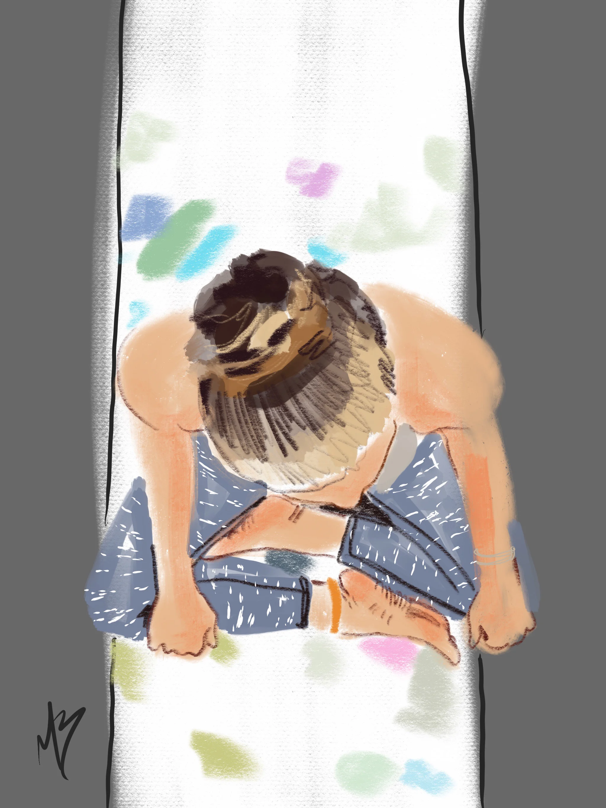 Interested in some custom yoga art? Message me! Yoga art inspired by @hamnashidayoga #yoga #yogi #yogaart #yogaartist #fitness #wellness #health #digitalart 