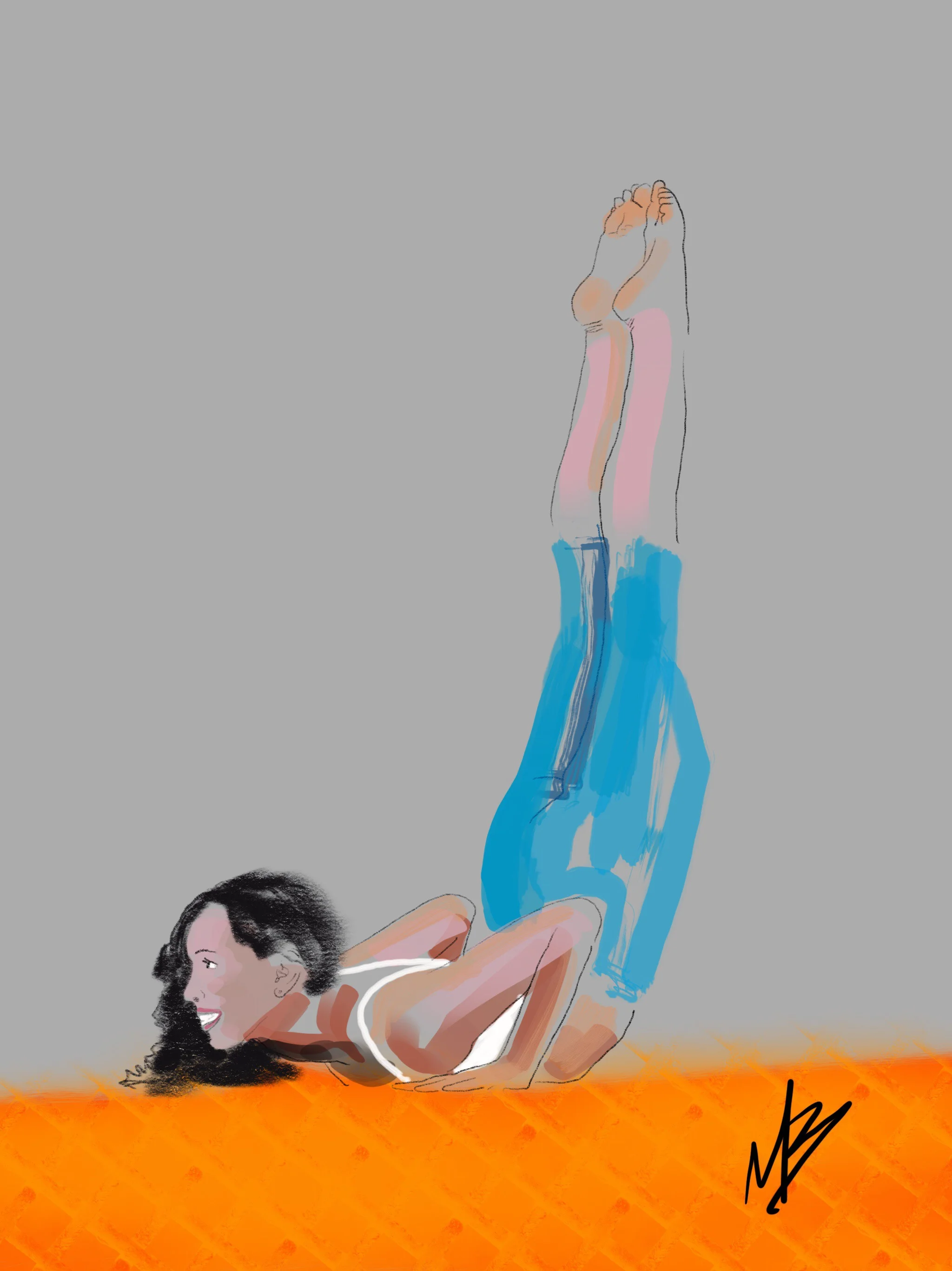 Someone recently told me I have to power to freeze time by creating art of moments. What moments would you freeze? | yoga art inspired by @emchenyoga #yoga #yogi