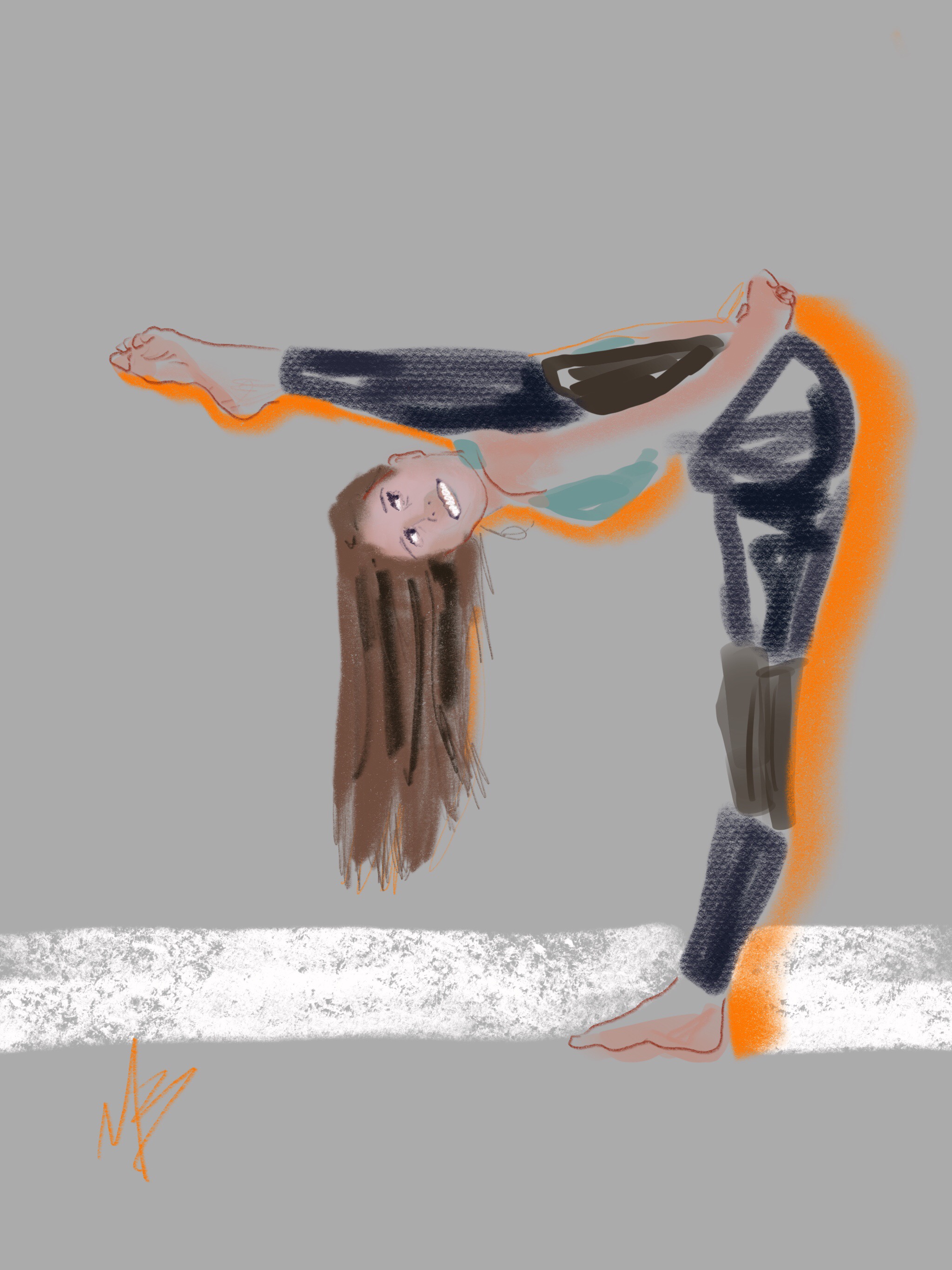 Yoga art inspired by @colormewind #yoga #yogi #yogaart #yogaartist #fitness #health #wellness #digitalart 