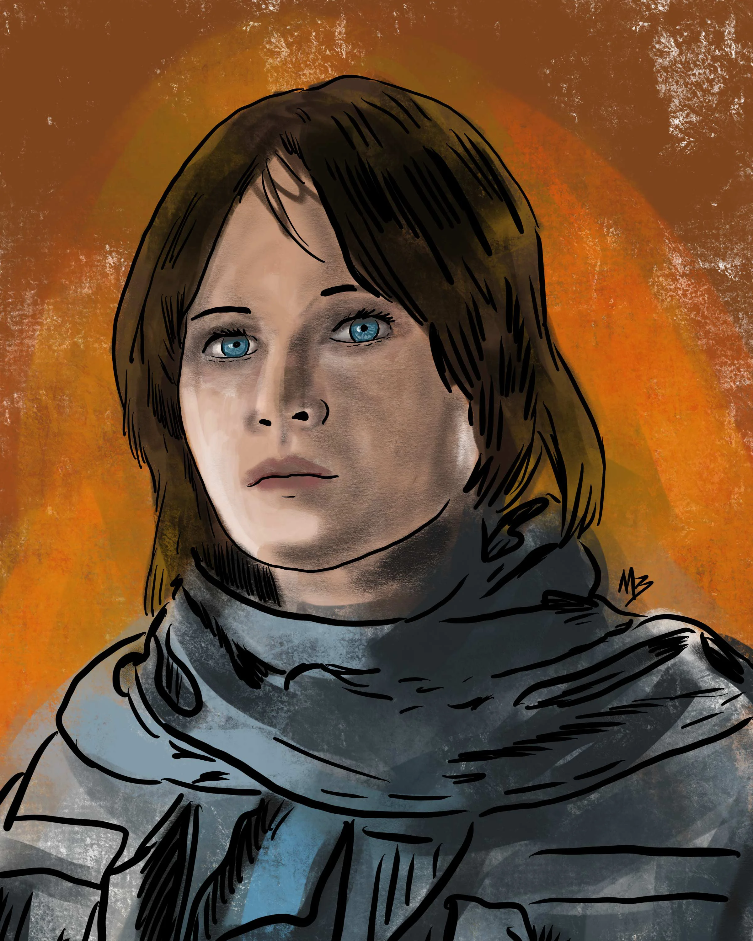 Rogue One Jyn Erso Art Print