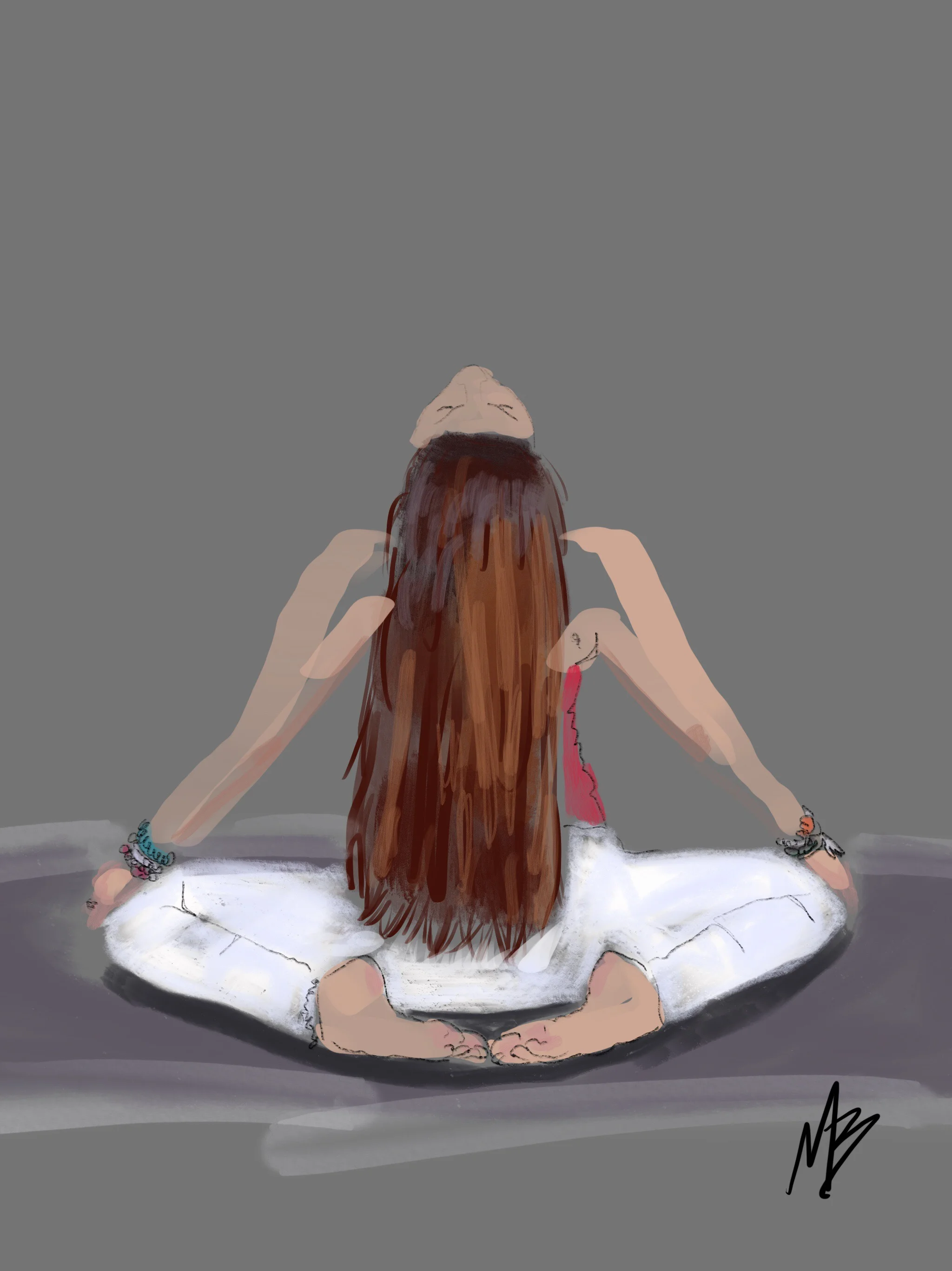 Yoga art inspired by @mansuz #yoga #yogi #yogaart #yogaartist #digitalpainting #fitness 