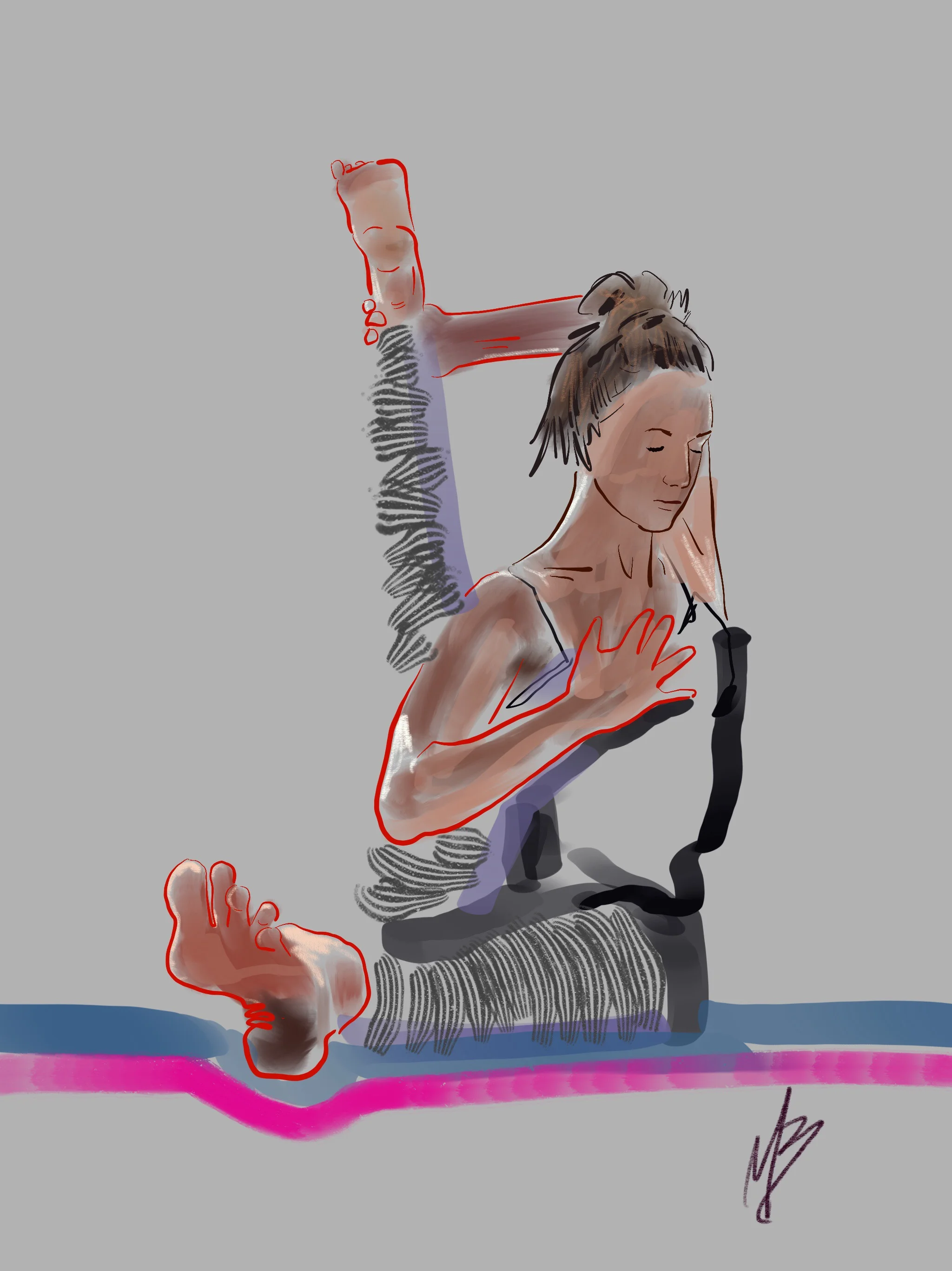 Some people do yoga because it helps them be fully present in a moment.