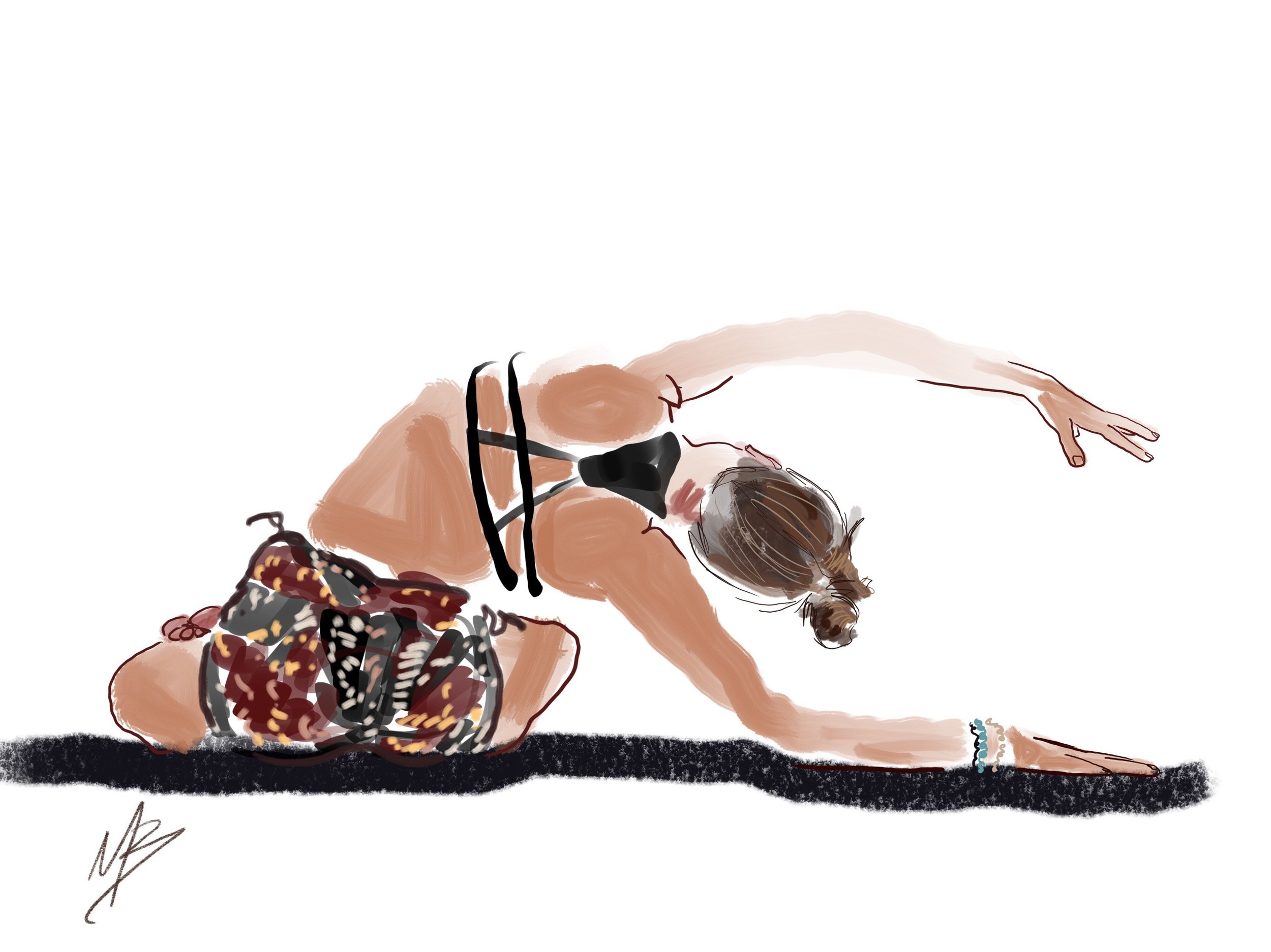 Stretching. There is a tension but also beauty. Ever feel like you're being stretched to the point of wondering how much you can endure? Stretching can form beauty if we'll let it.