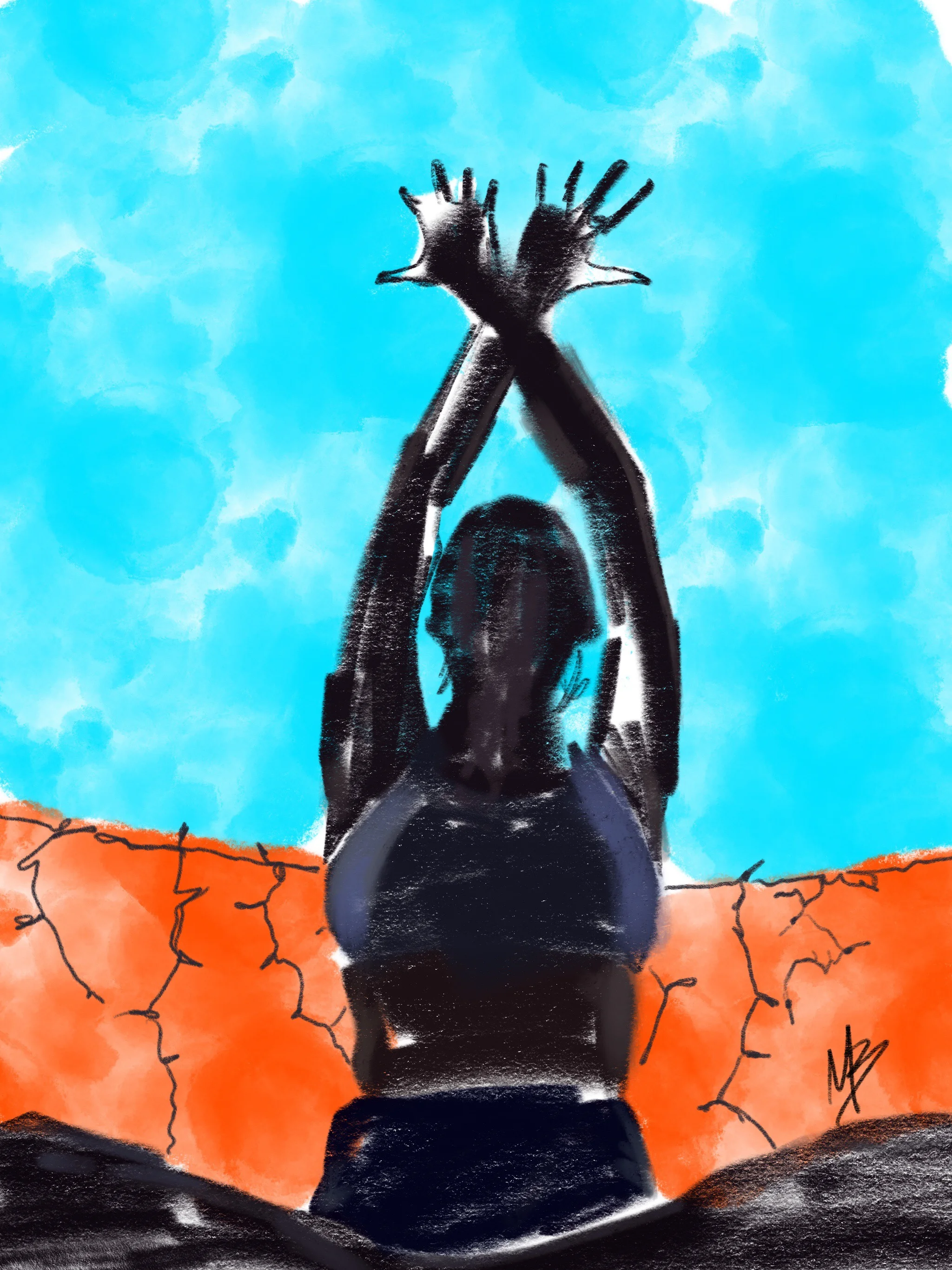 Not gunna lie. Feeling crispy tonight. | yoga art inspired by @taylrob_ #yoga #yogaartist #yogi #yogaart #digitalpainting 