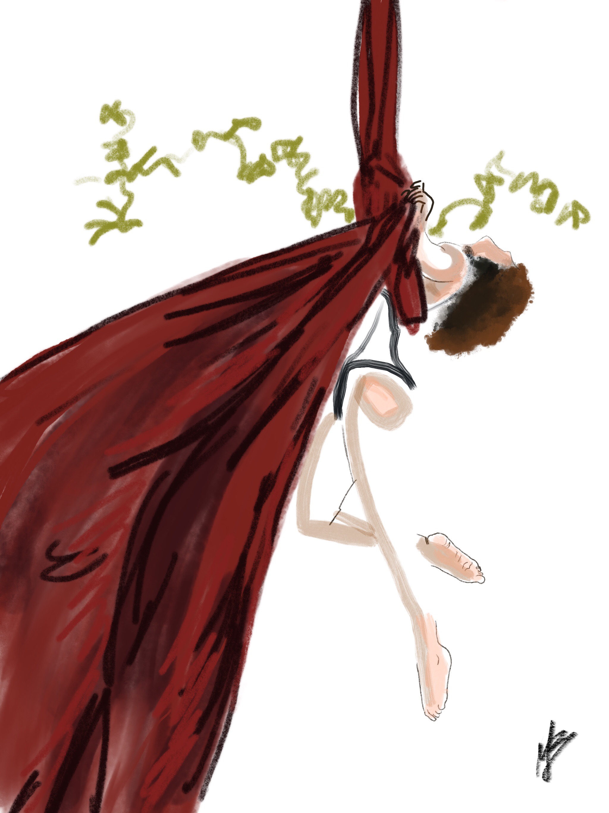 Wednesday night? Just hanging out. How 'bout you? | art inspired by @frenchy421 @bet__z #yoga #yogi #yogaart #yogaartist #fitness #digitalpainting 