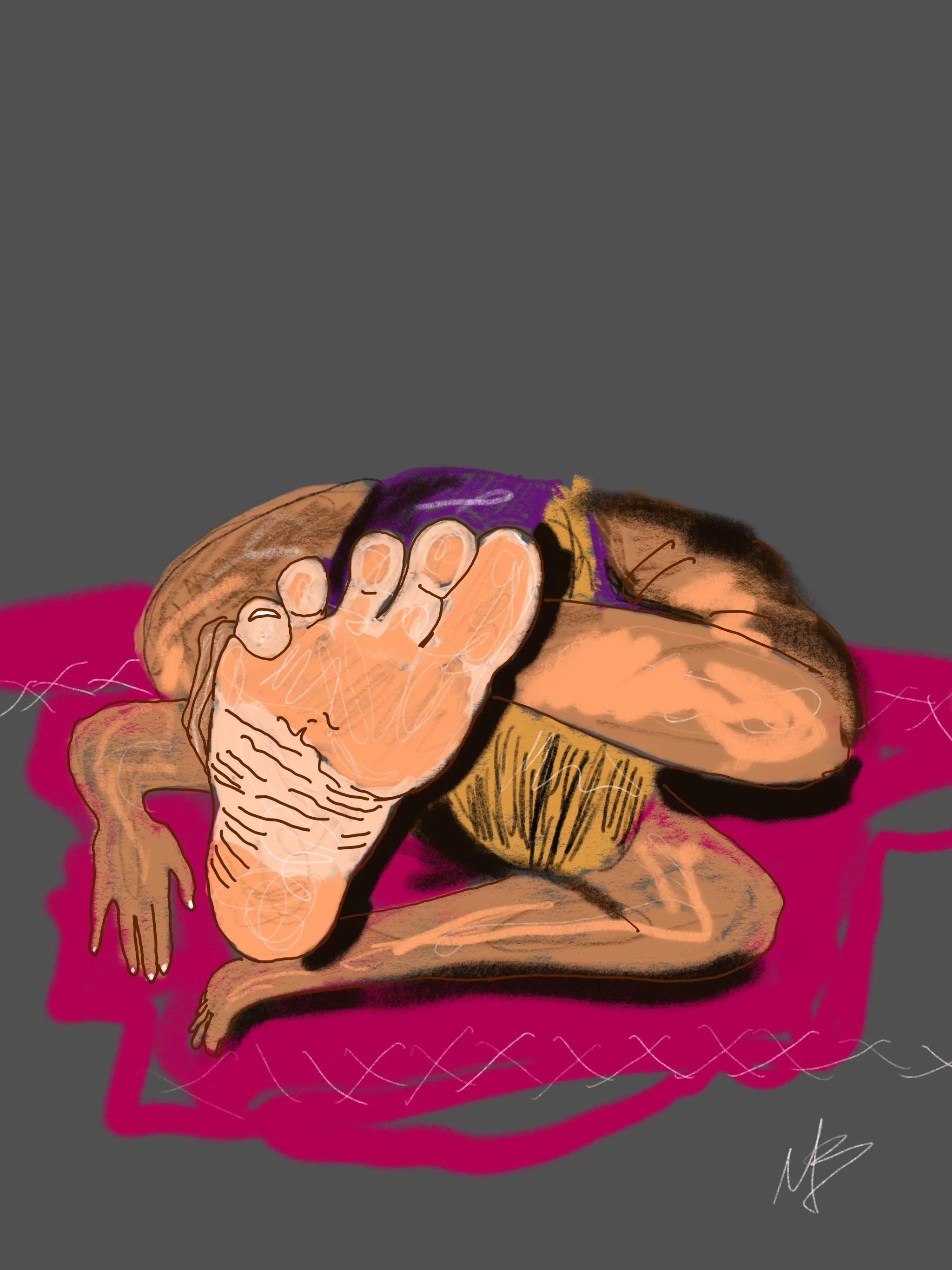 Look around. Change positions. You may begin to see things differently. Birds eye view. | art inspired by @verenamaste #yogi #yoga #yogaart #yogaartist #digitalart 