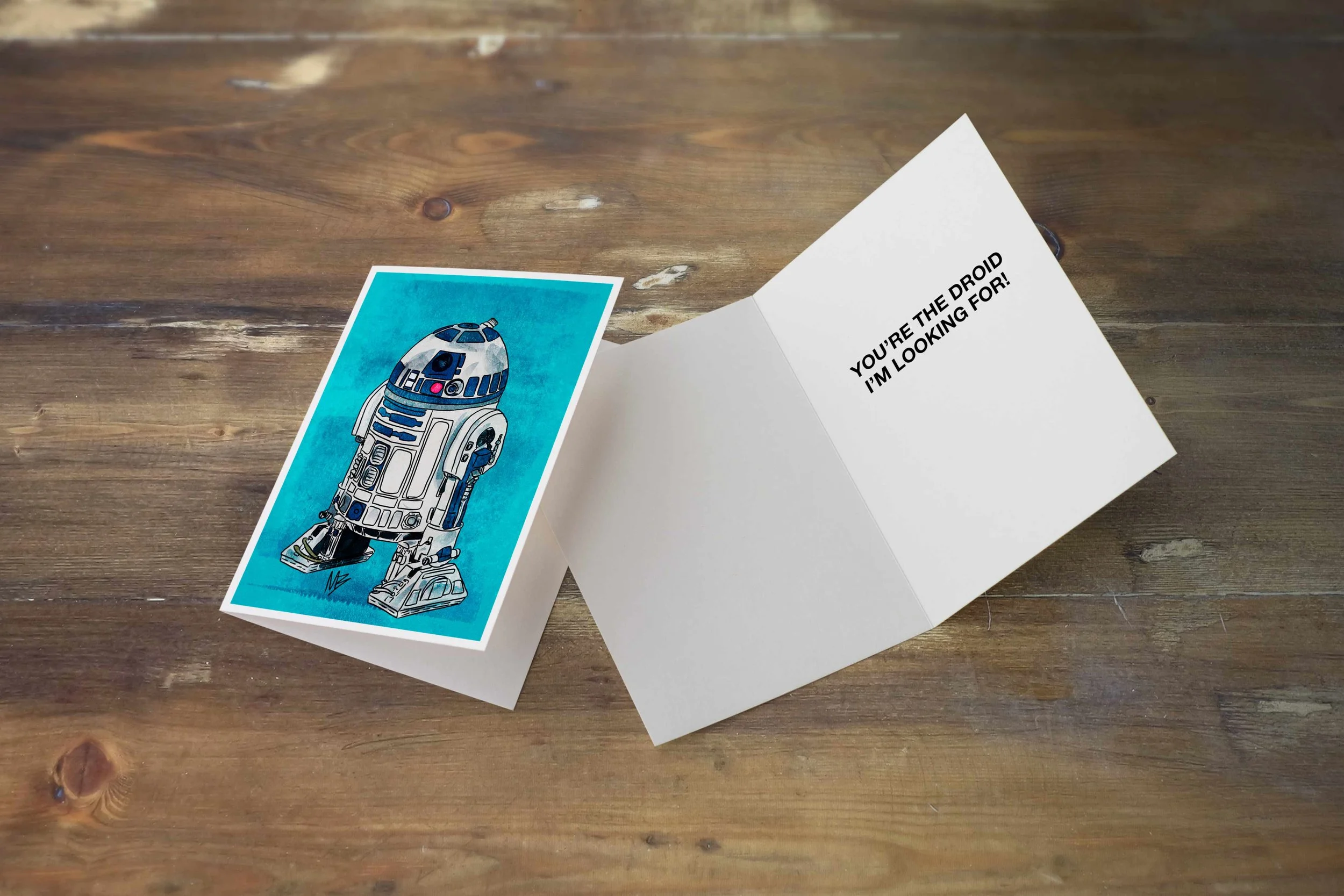 R2D2 Greeting Card
