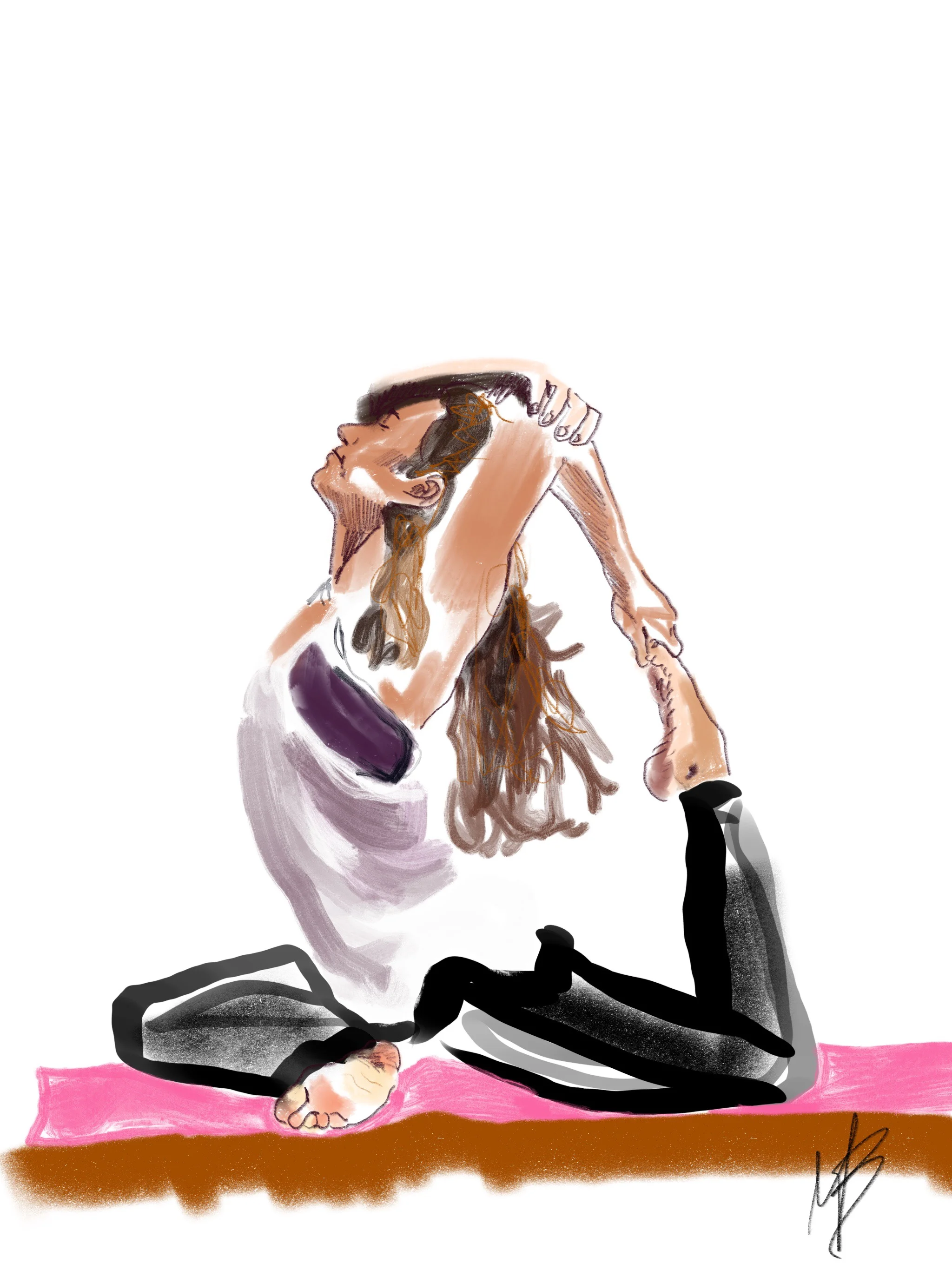 Ready for a new week? Don't wait to be picked. Pick yourself. Do the work that is important to you. Show up. Serve others. | art inspired by @jenns_yoga #yoga #yogi #yogaart #yogaartist #fitness