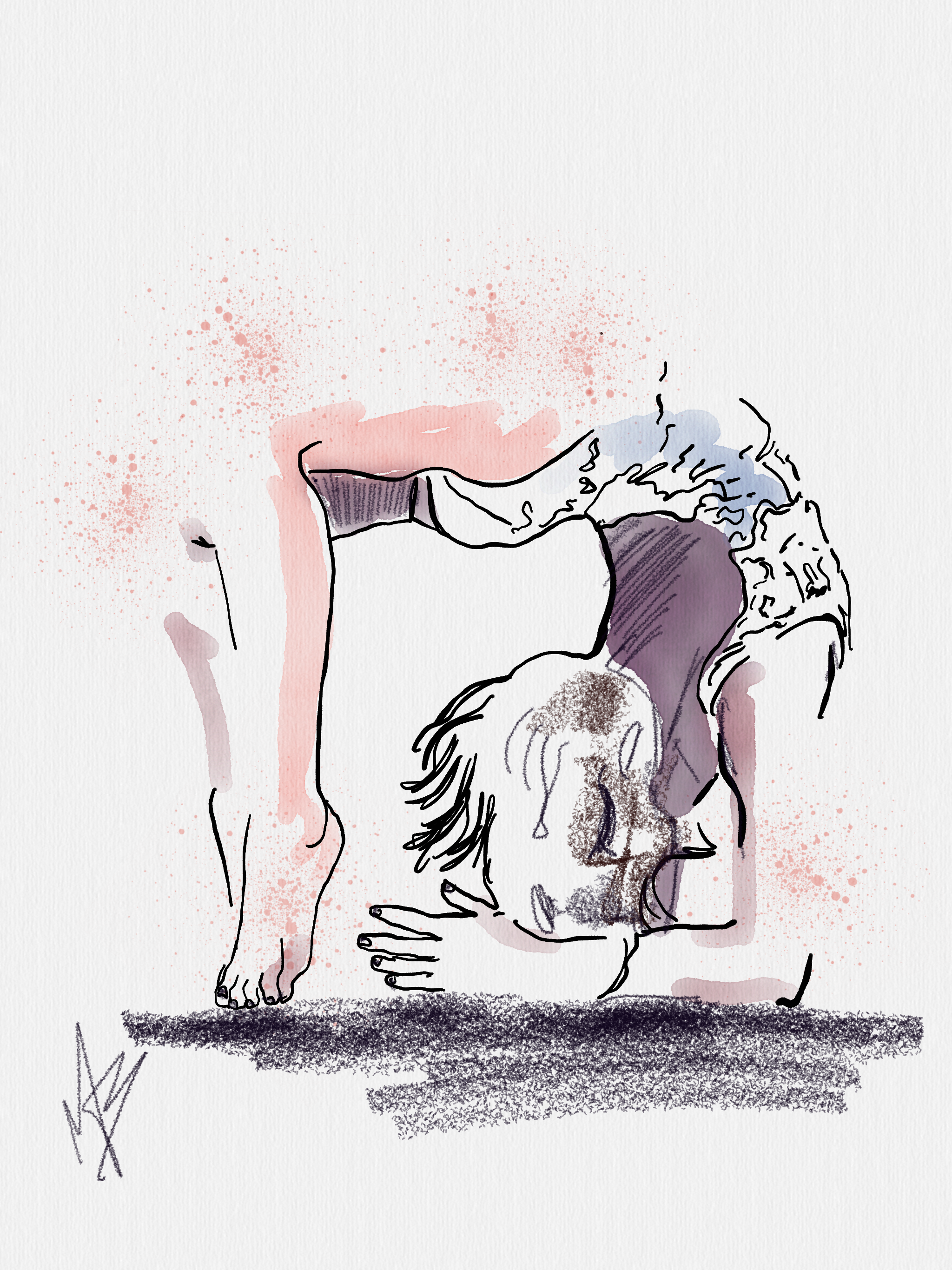You can't reach it from here. Keep going. | art inspired by @woodspine #yogi #yoga #yogart #yogaartist #fitness #digitalpainting 