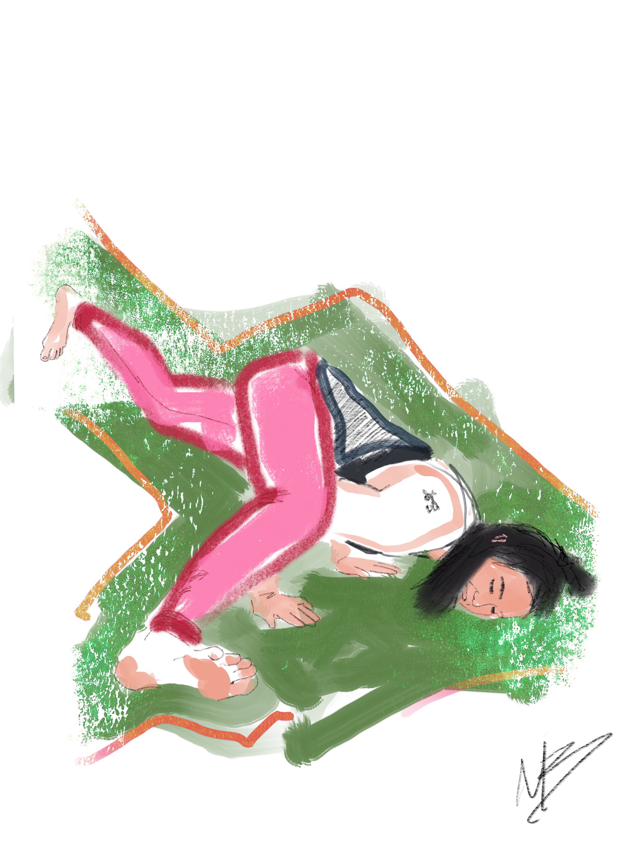 Yoga art inspired by @amandakellyyoga @sydpr #yoga #yogi #yogaart #yogaartist #fitness #digitalpainting 