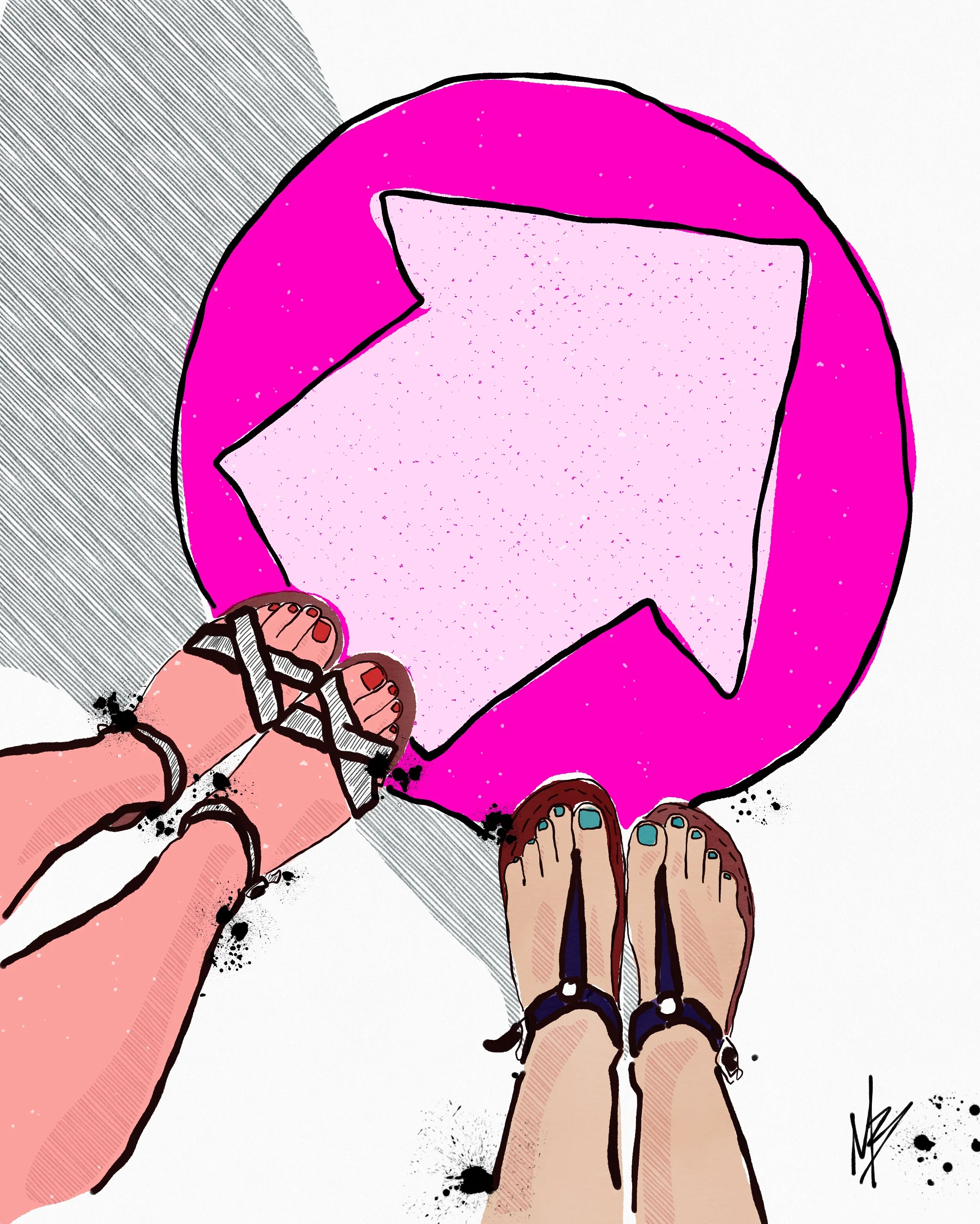 Dear feet, keep going. You never know what hangs in the balance. You might be right around the corner from breakthrough. But if you quit now, you'll never know. Take that right next step.