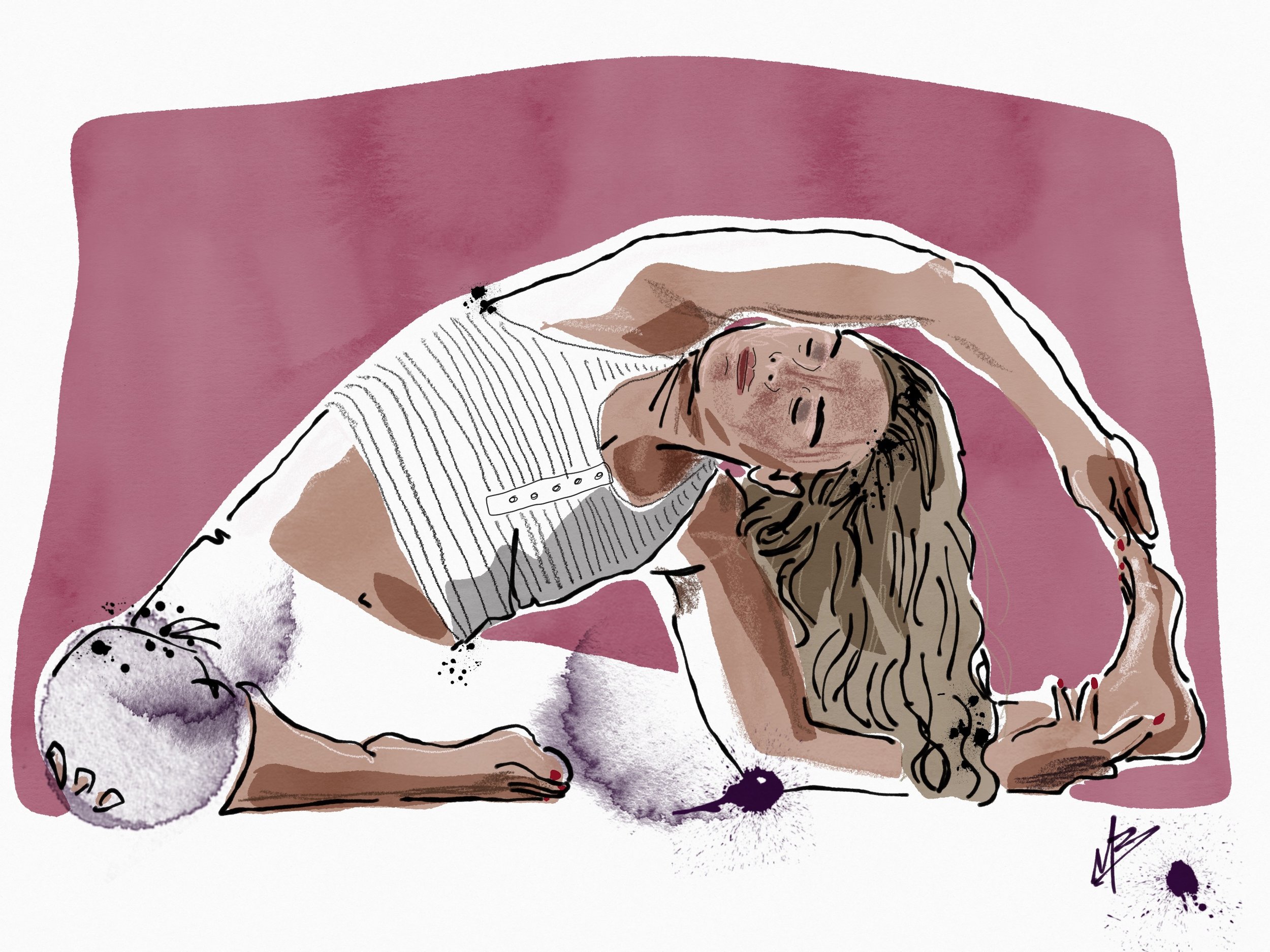 What are you reaching for this week? What are your right next steps? | art inspired by @msyogic #yoga #yogi #yogaart #yogaartist #fitness 