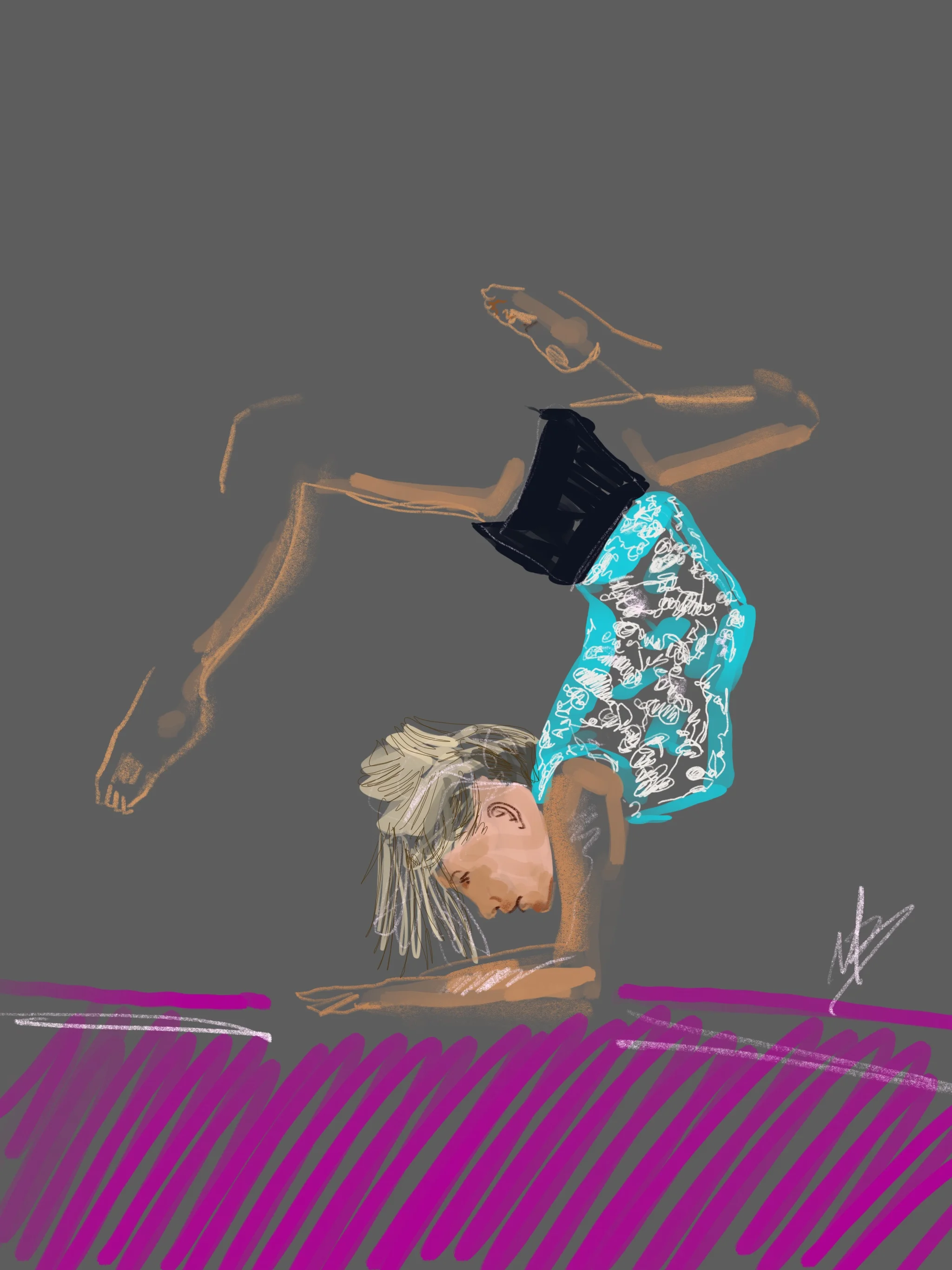 Stop being afraid of what could go wrong and think about what could go right | art inspired by @barefootkerry #yoga #yogi #yogaart #yogaartist #fitness 
