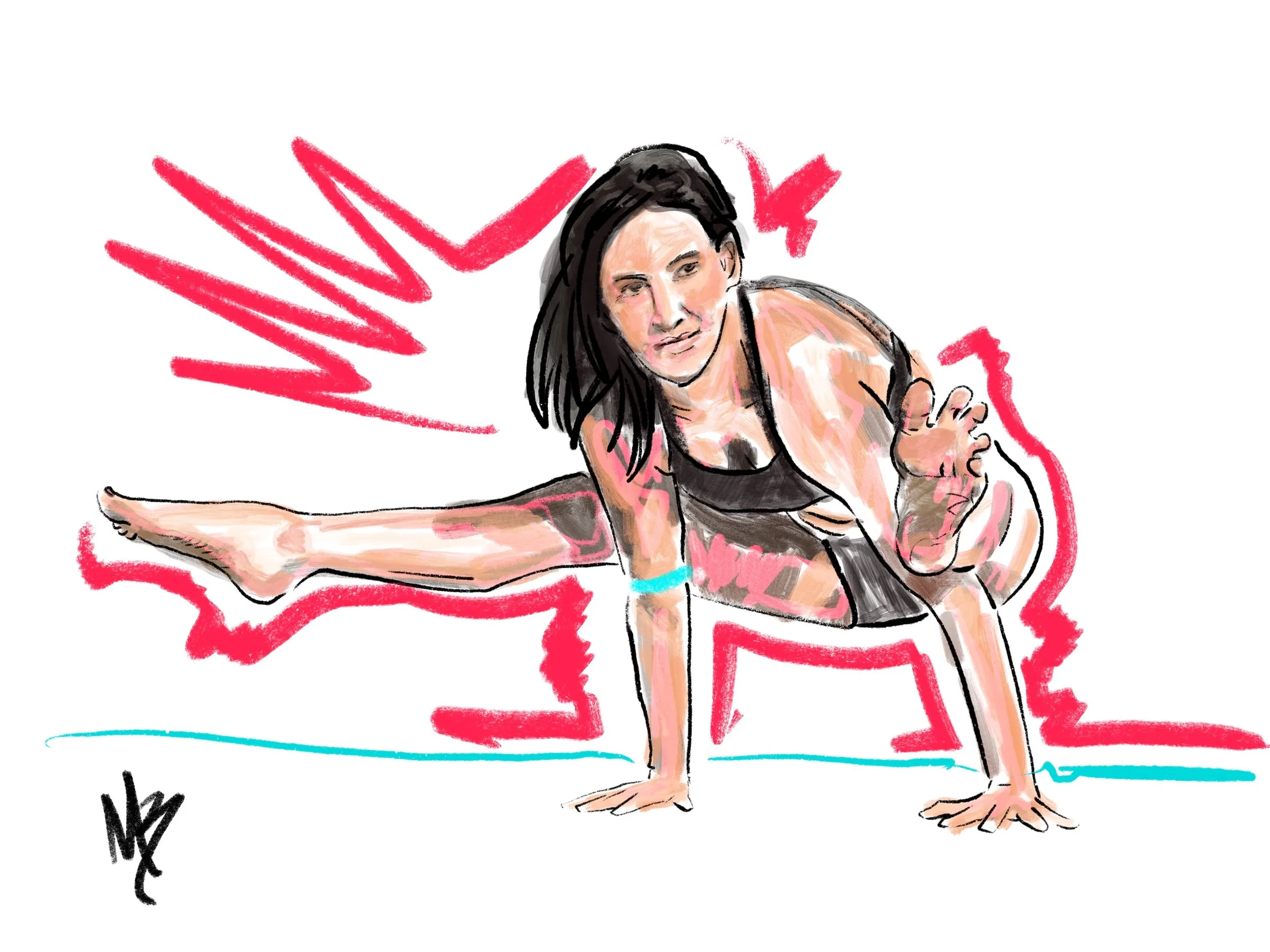 Let your true colors shine. | art inspired by @msmarnediva @mandydemetsky #yogi #yoga #yogaart #yogaartist #fitness 