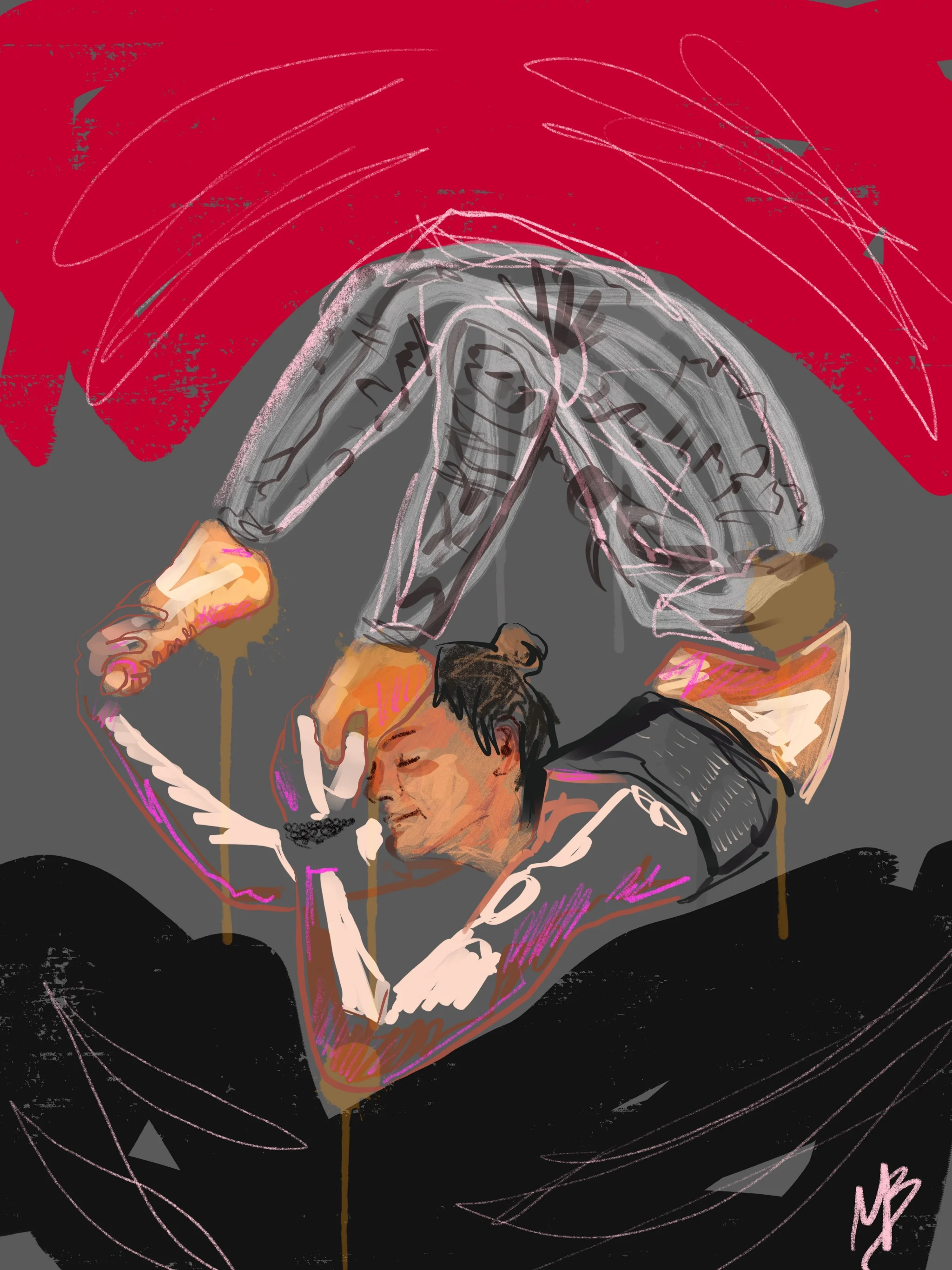 Is it the beginning or the end? | art inspired by @micoldelloro @niyama_sports #yoga #yogi #yogaart #yogaartist #fitness 