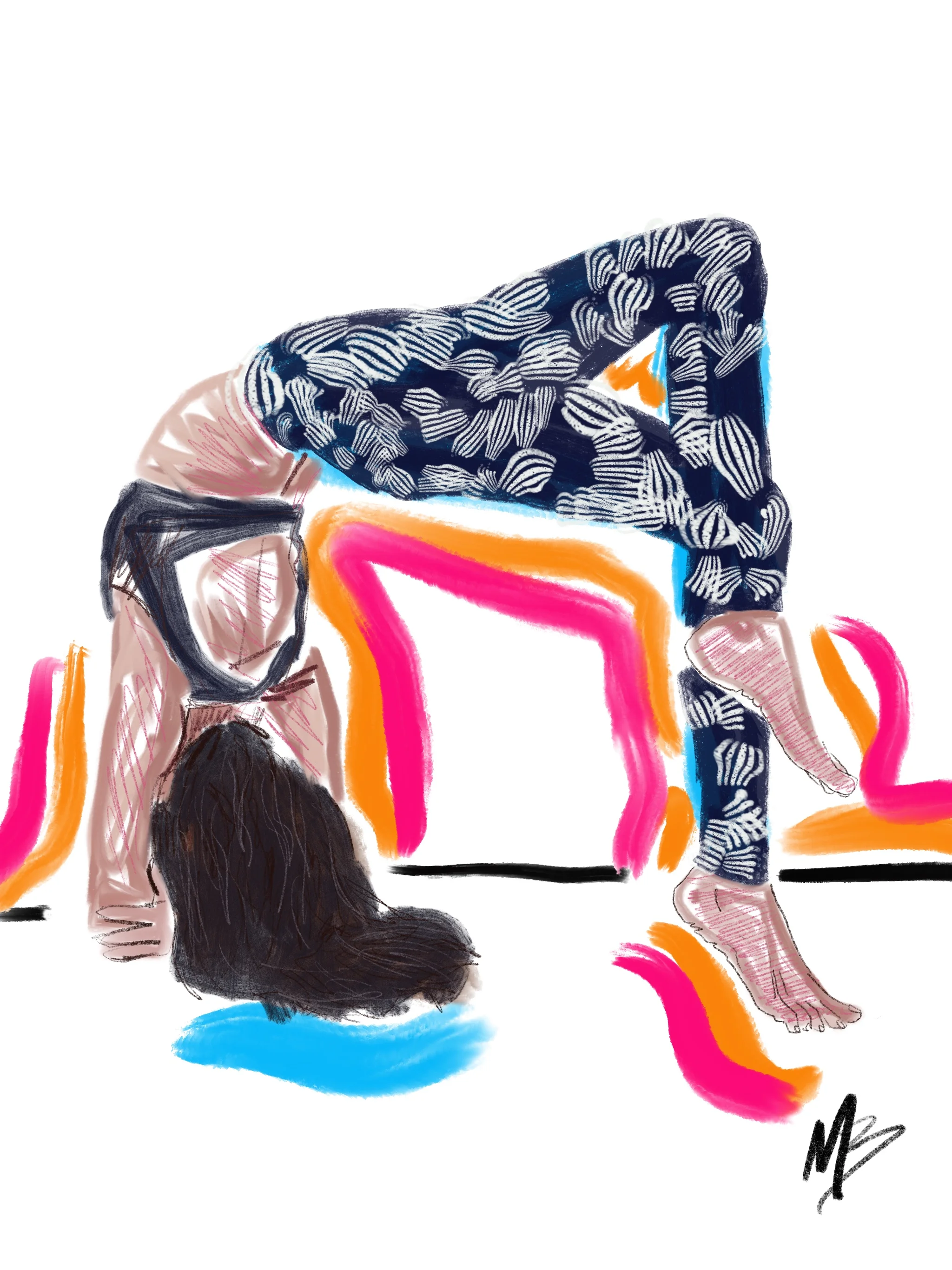 Start by doing what's necessary; then do what's possible; and suddenly you are doing the impossible. Francis of Assisi | art inspired by @colleenyogini #yoga #yogi #yogaart #yogaartist #fitness 