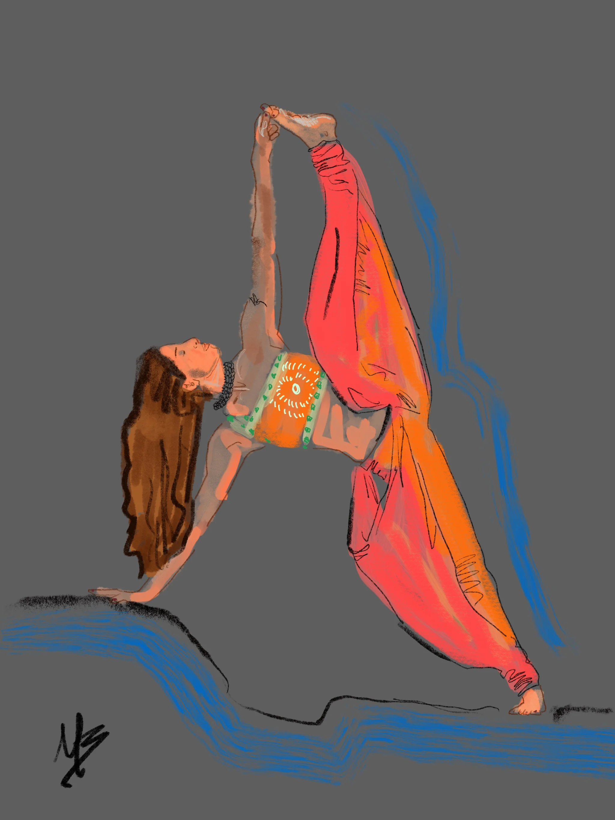 I can't change the direction of the wind, but I can adjust my sails to always reach my destination. Jimmy Dean | art inspired by @yogapractice @deepikamehtayoga #yoga #yogi #yogaart #yogaartist #fitne