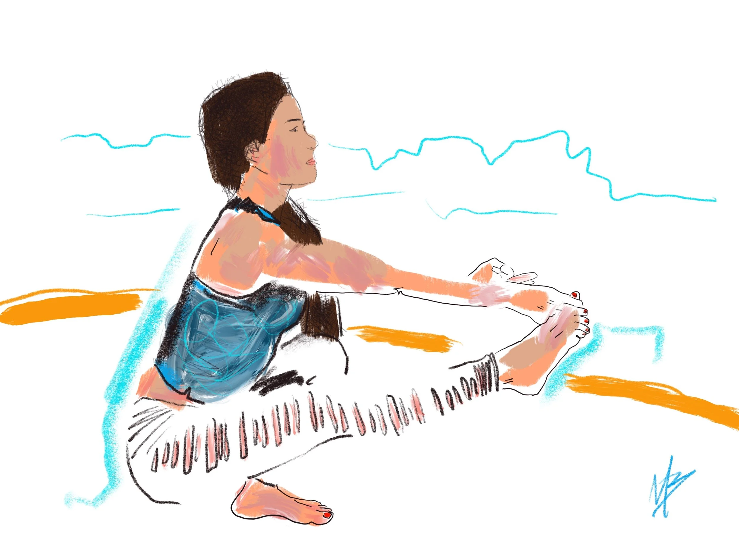Be the kind of person you want to hang around | art inspired by @bianca.scalise.yoga #yoga #yogi #yogaart #yogaartist #fitness 