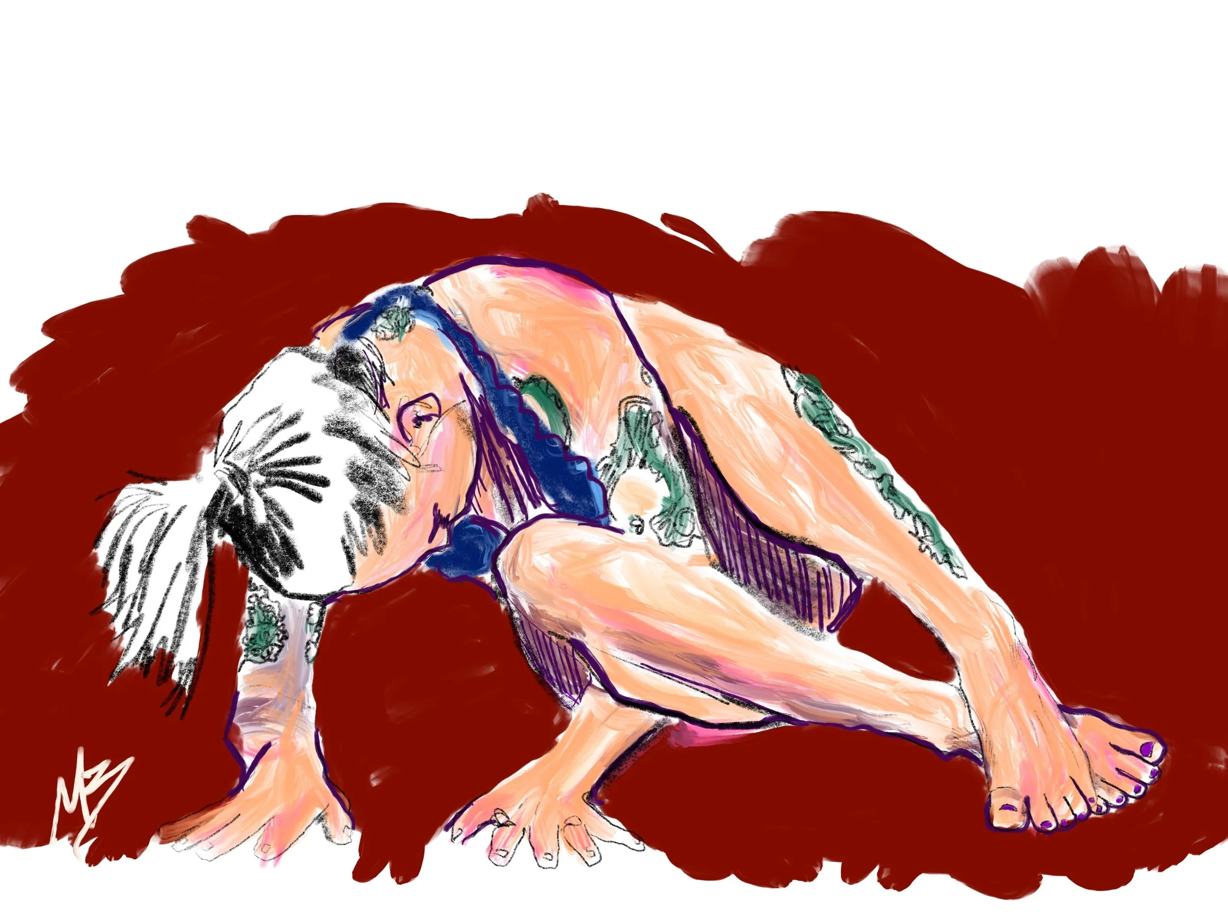 Your talent is God's gift to you. What you do with it is your gift back to God. - Leo Buscaglia | art inspired by @sultryabyss #yoga #yogi #yogaart #yogaartist #fitness 