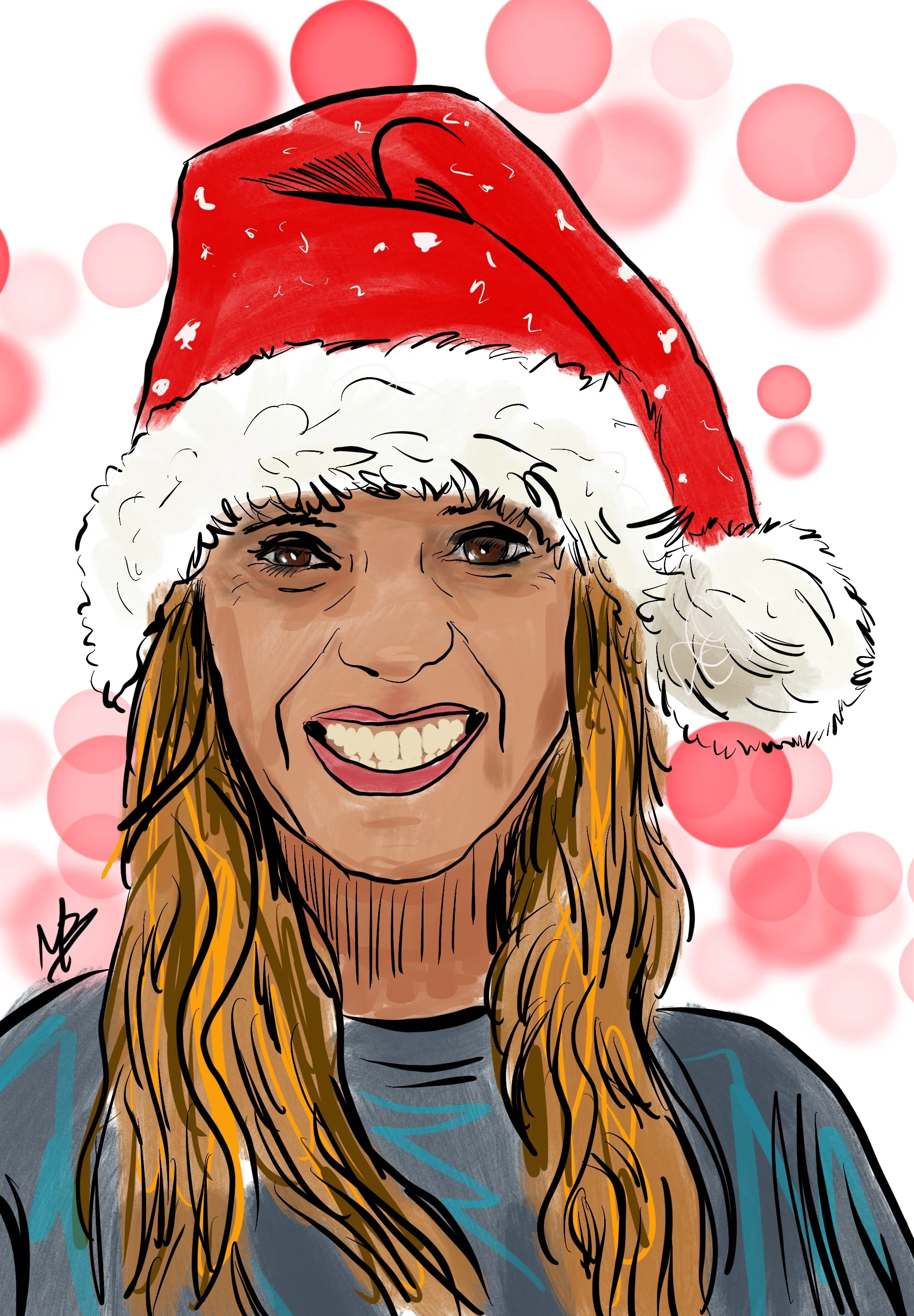 Christmas mode in full effect. This one goes out to @victoriastilwell #victoriastilwell #dogtrainer #christmastime #santa #art #illustration #art #artist #artistsoninstagram #mikebone #mikebrennanart 