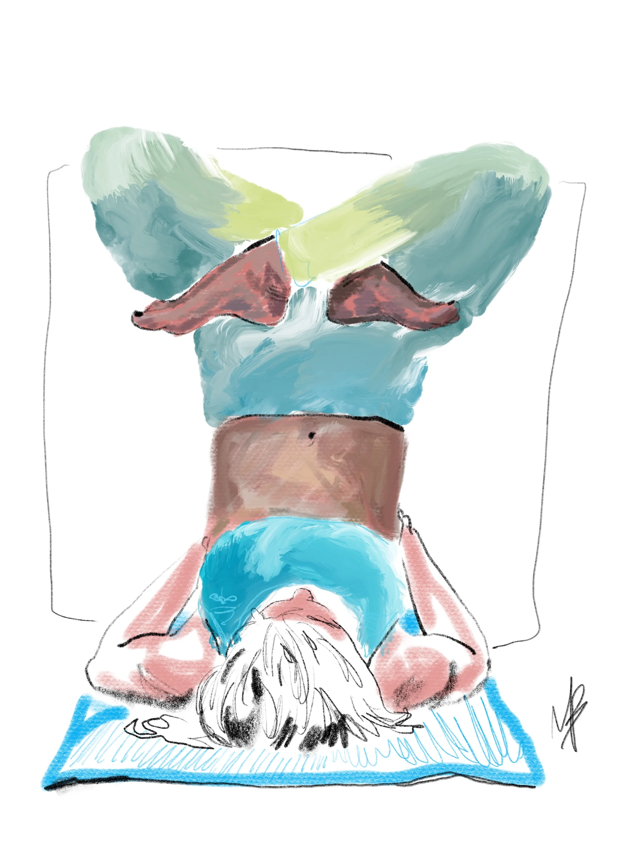 If your dream doesn’t make a difference in the lives of others it’s the wrong dream. It’s not for you alone, it’s for them too. | art inspired by @aerial_delights #yoga #yogi #yogaart #yogaartist