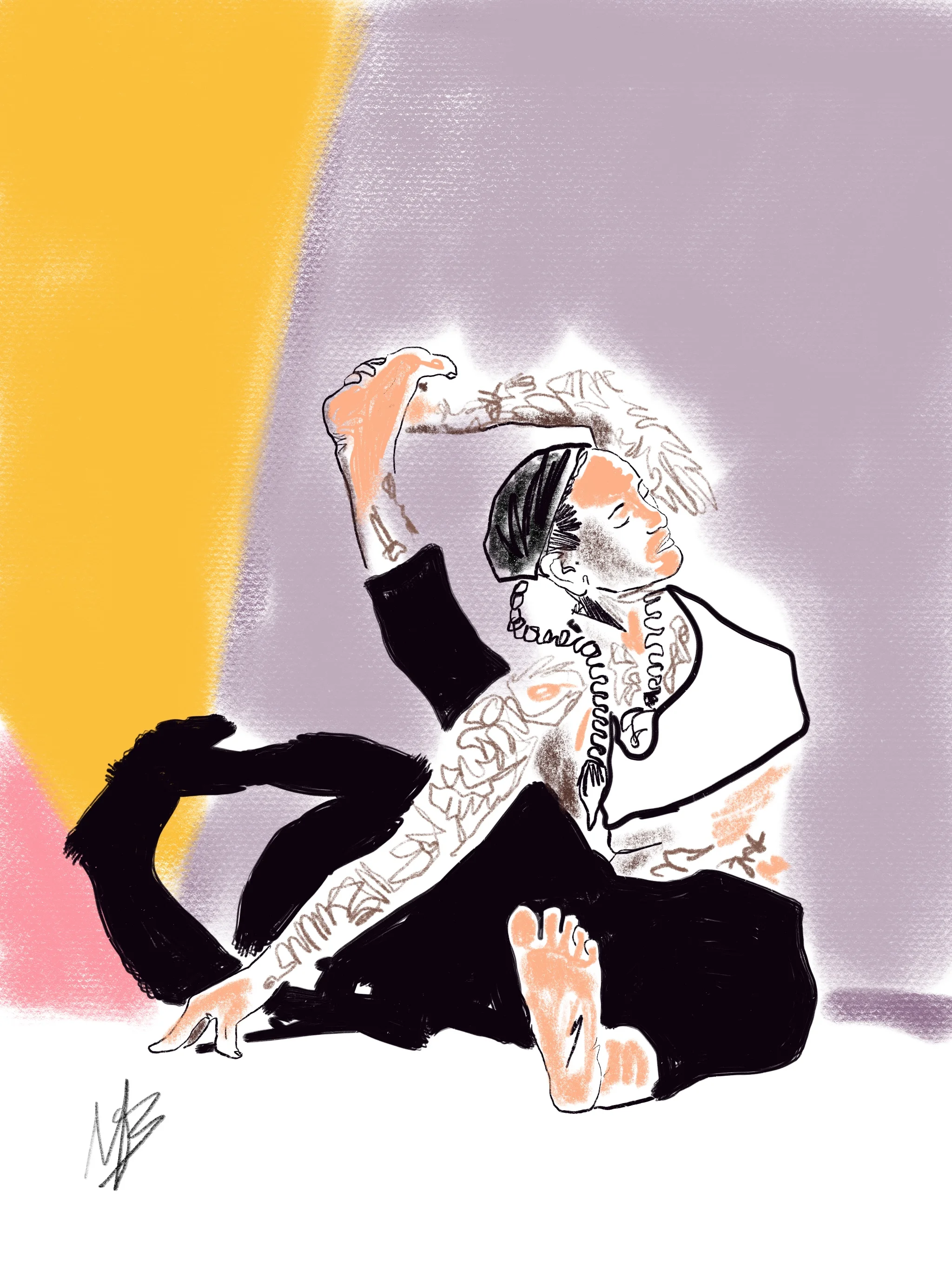 Let some color into your life | art inspired by @yogawithdre #yoga #yogi #yogaart #yogaartist #fitness 