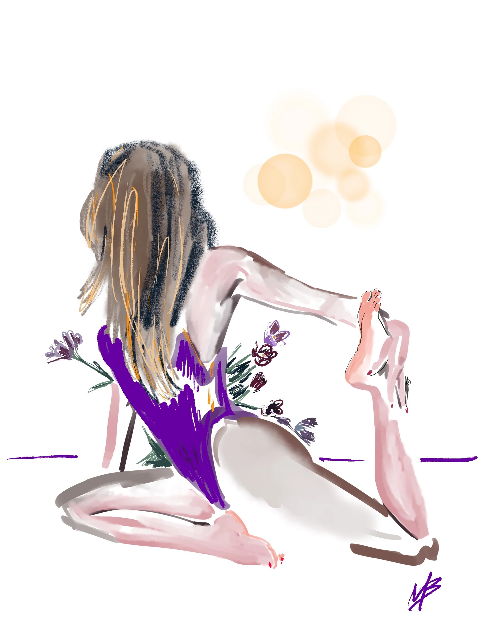 Dreaming of things to come. | art inspired by @mylittleyogi #yoga #yogi #yogaart #yogaartist #fitness 
