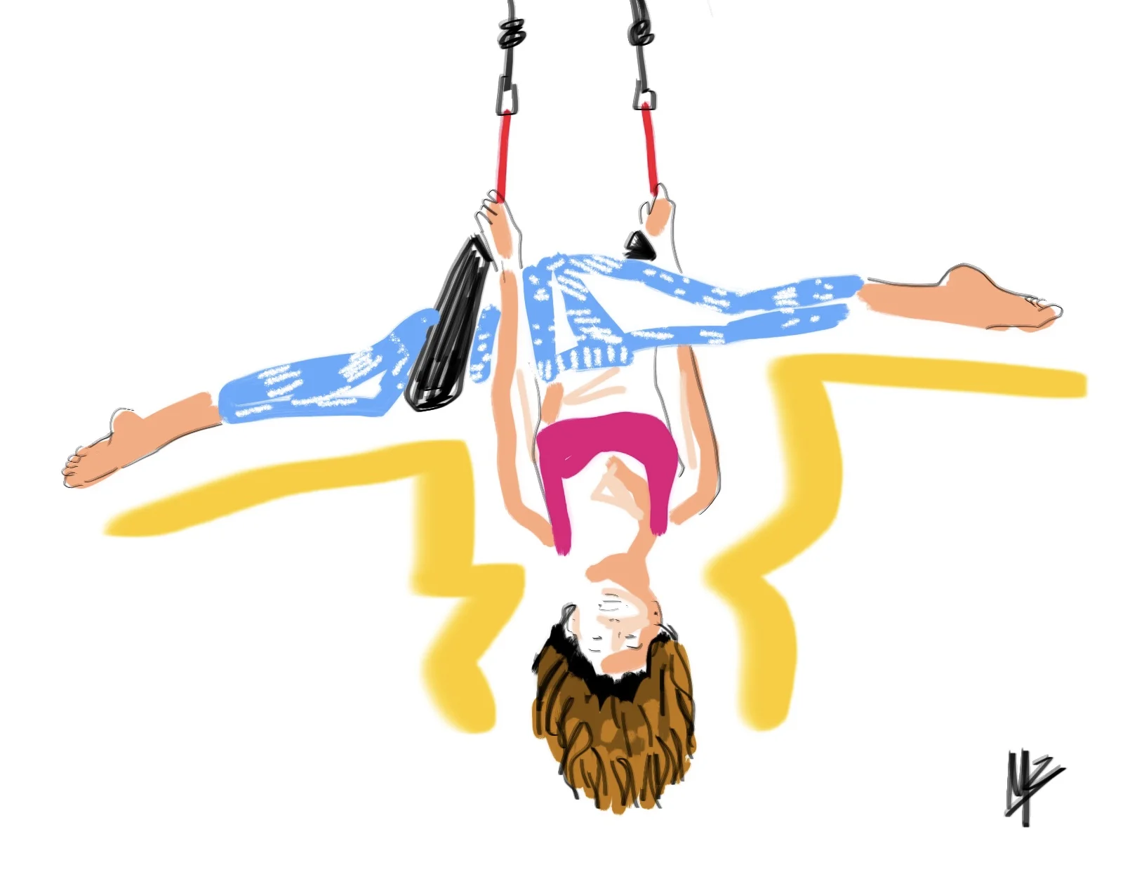 Suspend your disbelief | art inspired by @taylor_munholland #yoga #yogi #yogaart #yogaartist #fitness 