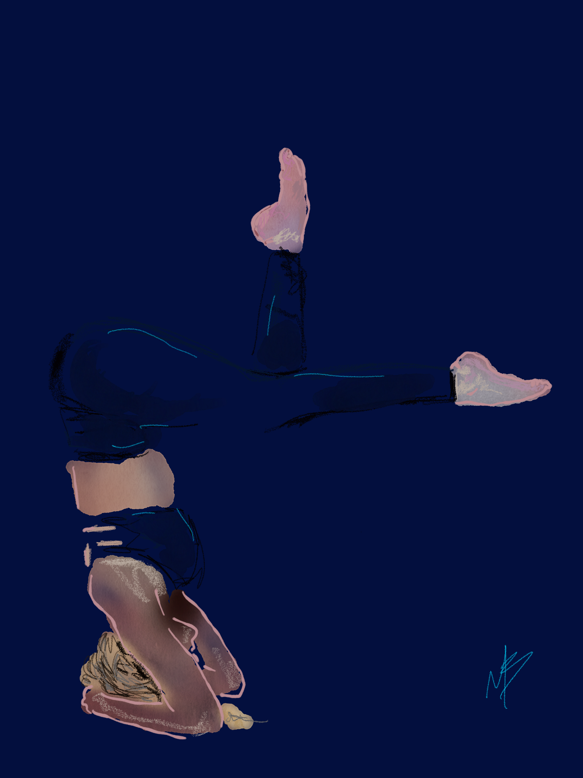 Feeling blue? Serve others | art inspired by @savannahscotland #yogi #yoga #yogaart #yogaartist #fitness 