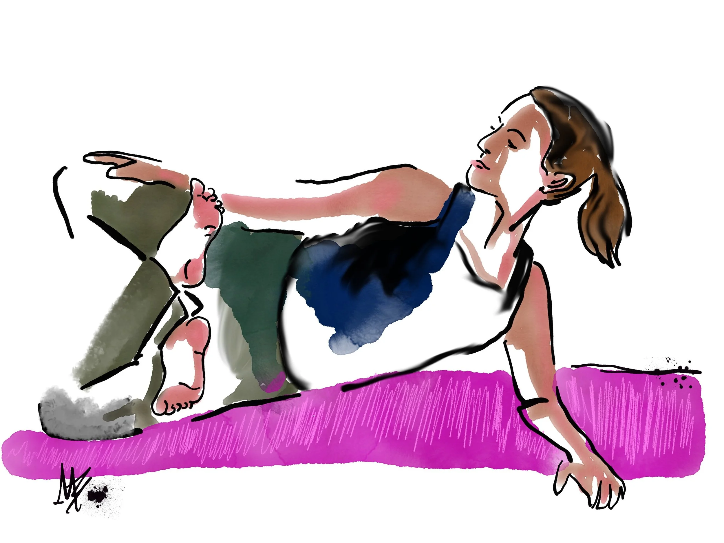 Believing. Trusting. Praying. | art inspired by @ashtangi_ali #yogi #yoga #yogaart #yogaartist #fitness 