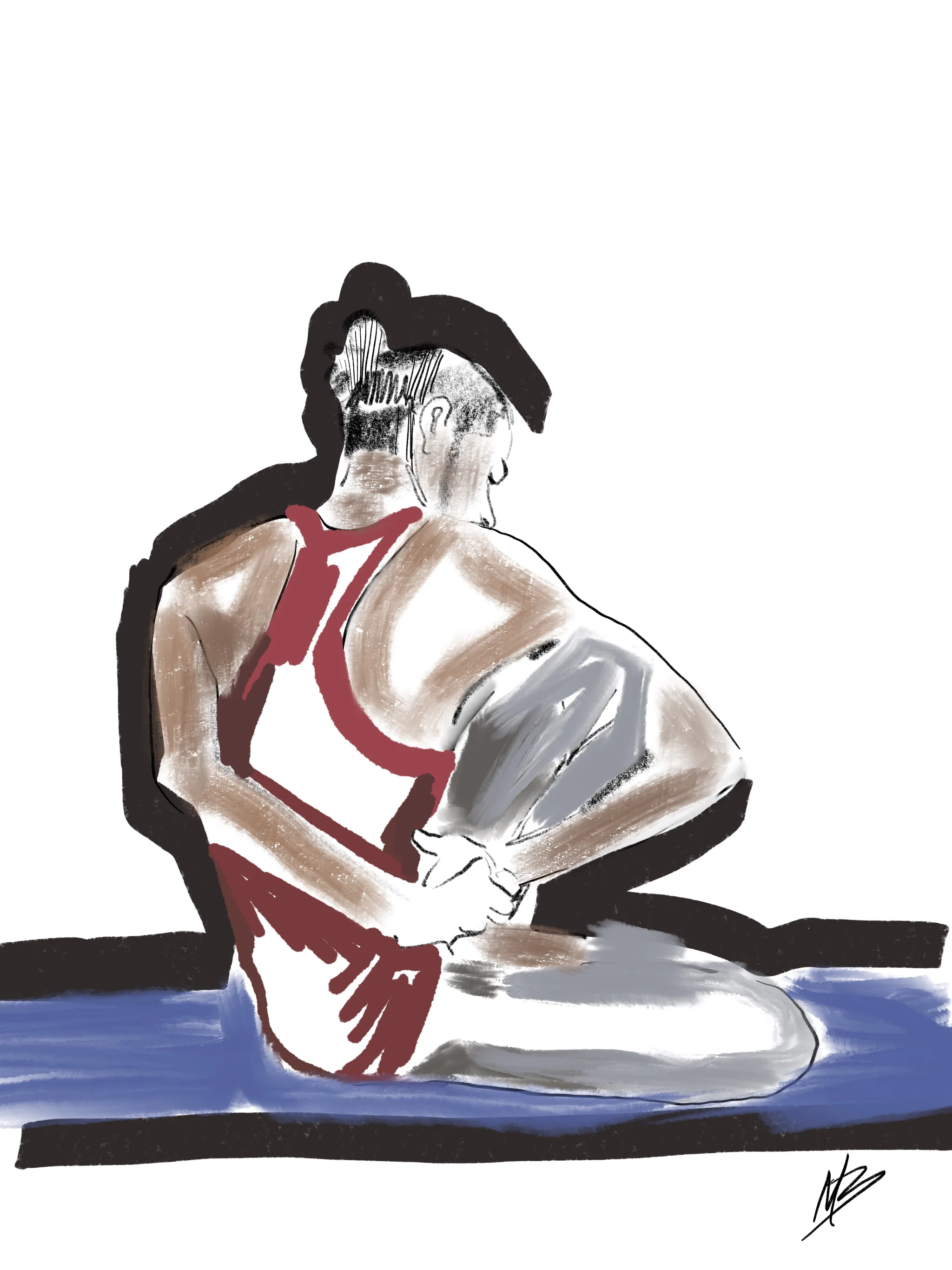 It is well | art inspired by @mymogibag @iamwellandgood #yogi #yoga #yogaart #yogaartist #fitness 