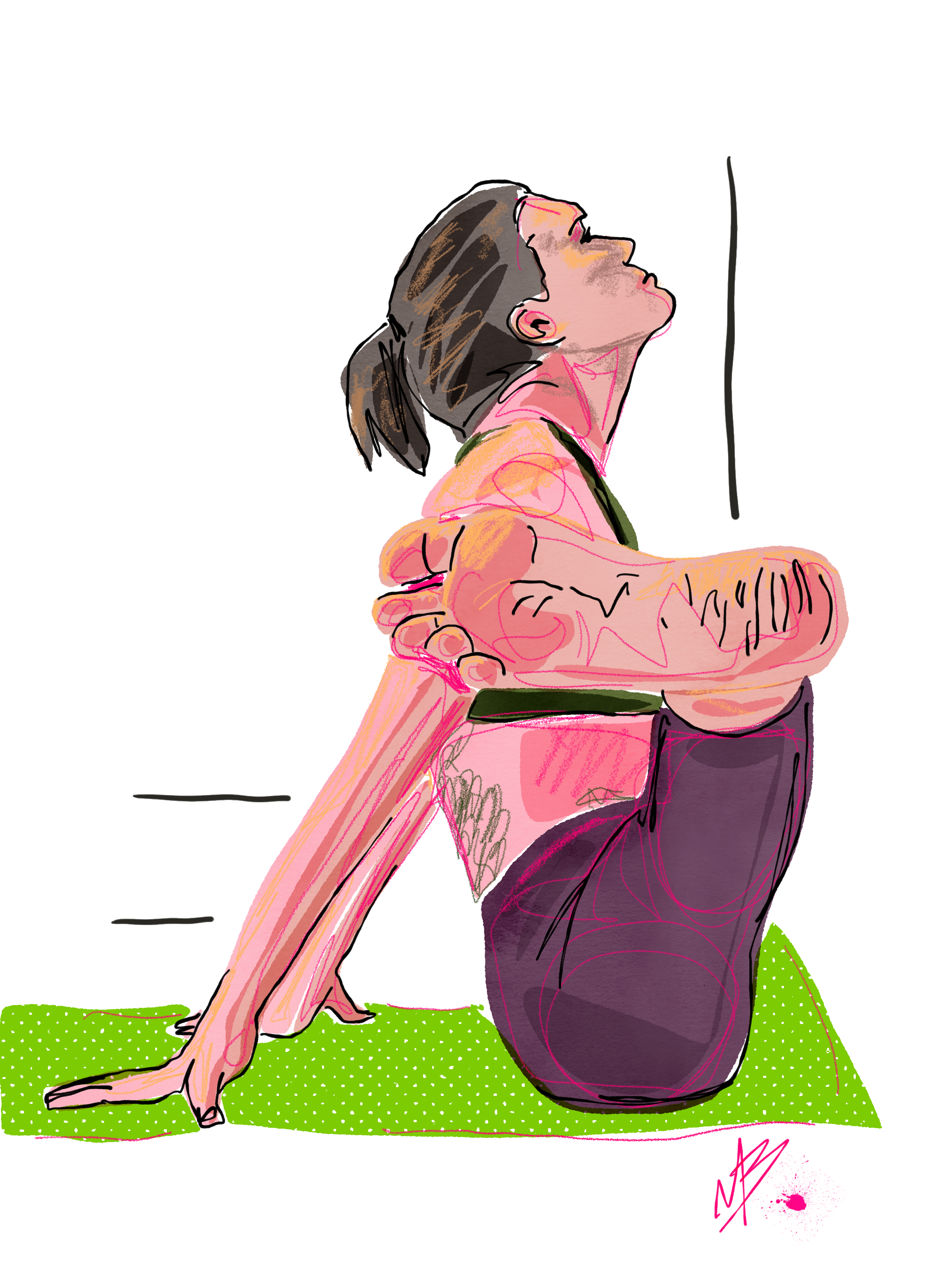 Go get it. No one is getting it for you. | art inspired by @freespiritsiren #yoga #yogi #yogaart #yogaartist #fitness 