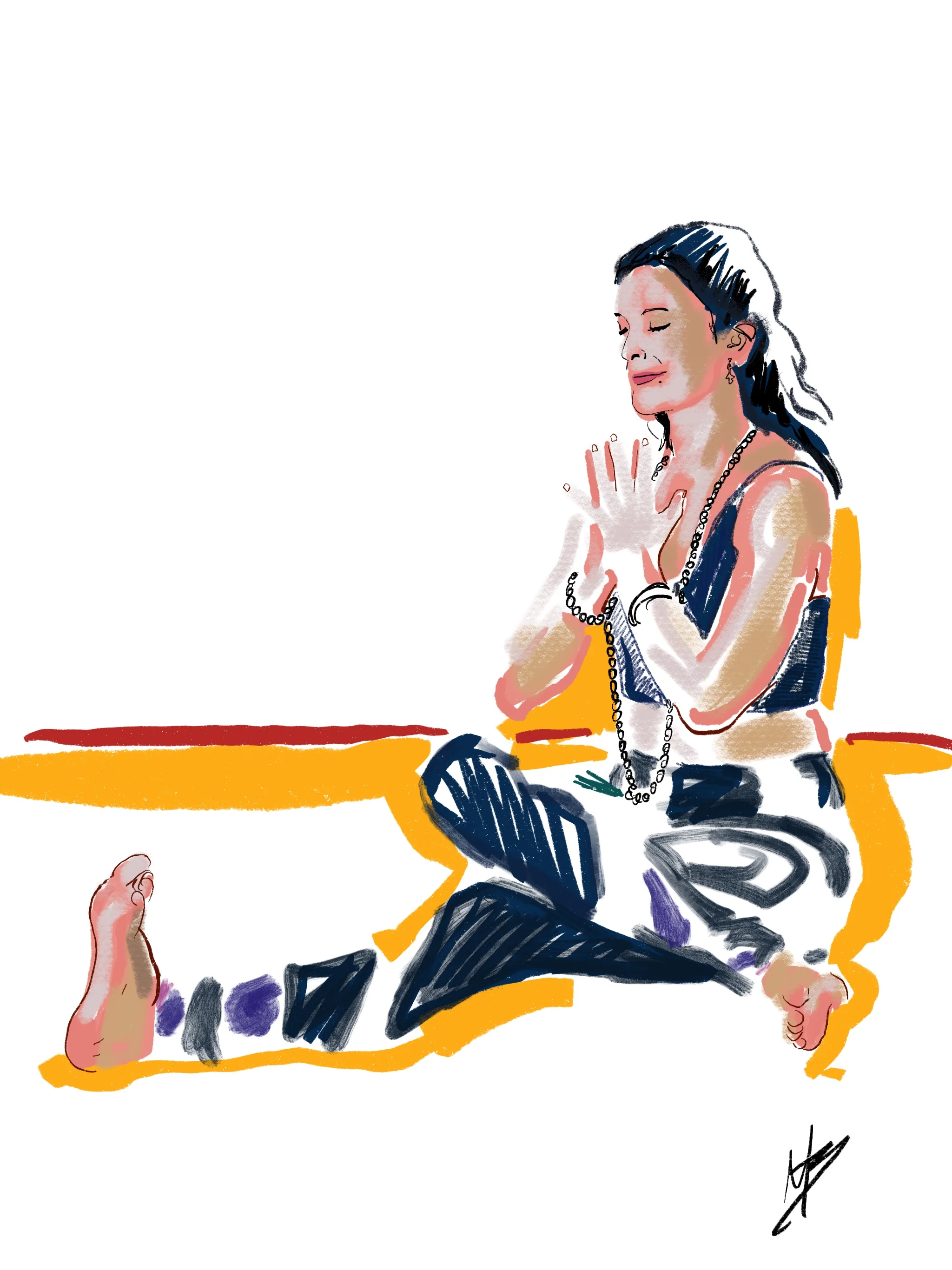 To kill a scarcity mindset keep being generous | art inspired by @carreyia #yoga #yogi #yogaart #yogaartist #fitness 