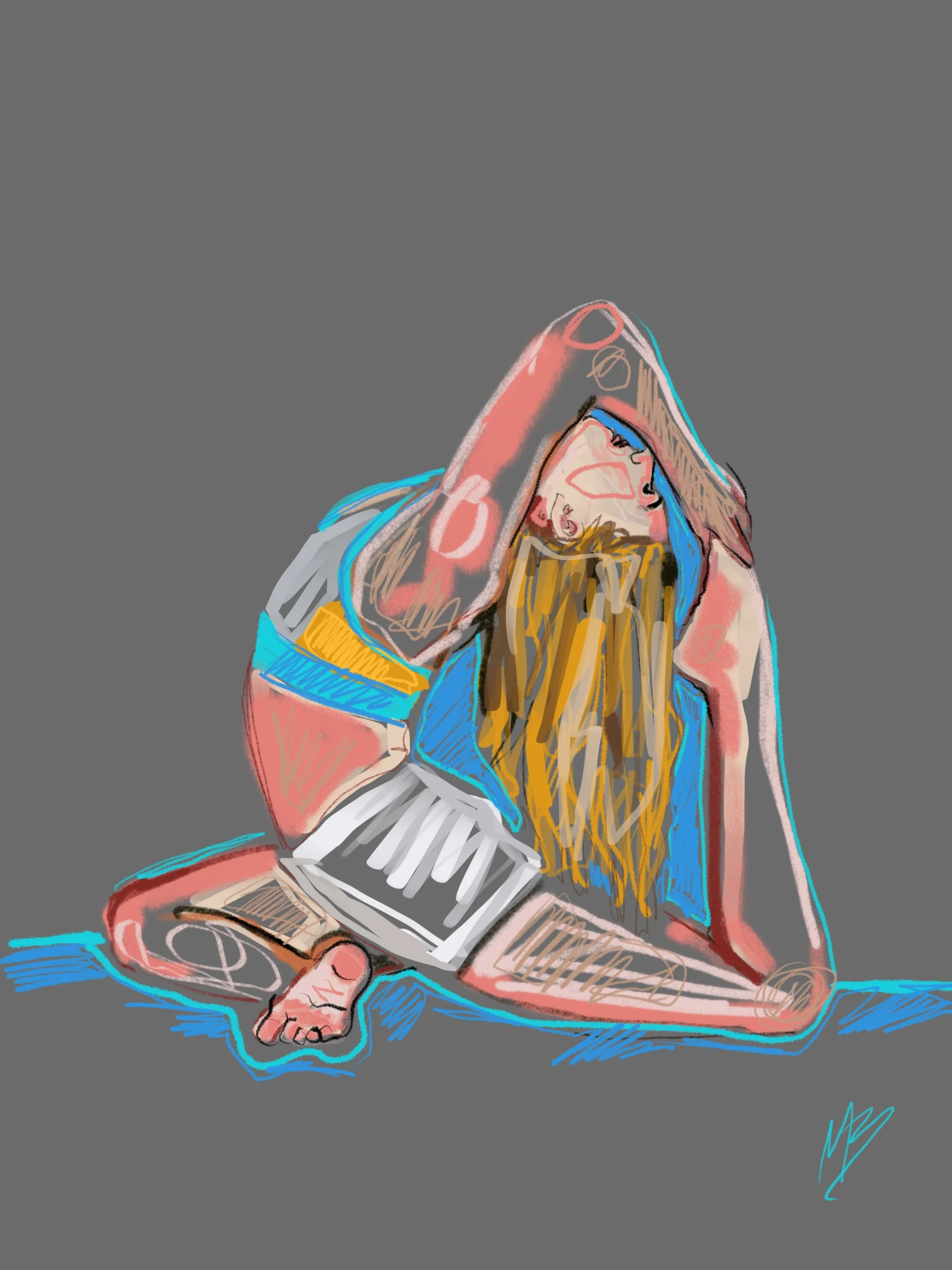 The spheres God brings us into are not meant to teach us something but to make us something. Oswald Chambers | art inspired by @sanfranyogi #yogi #yoga #yogaart #yogaartist #fitness 