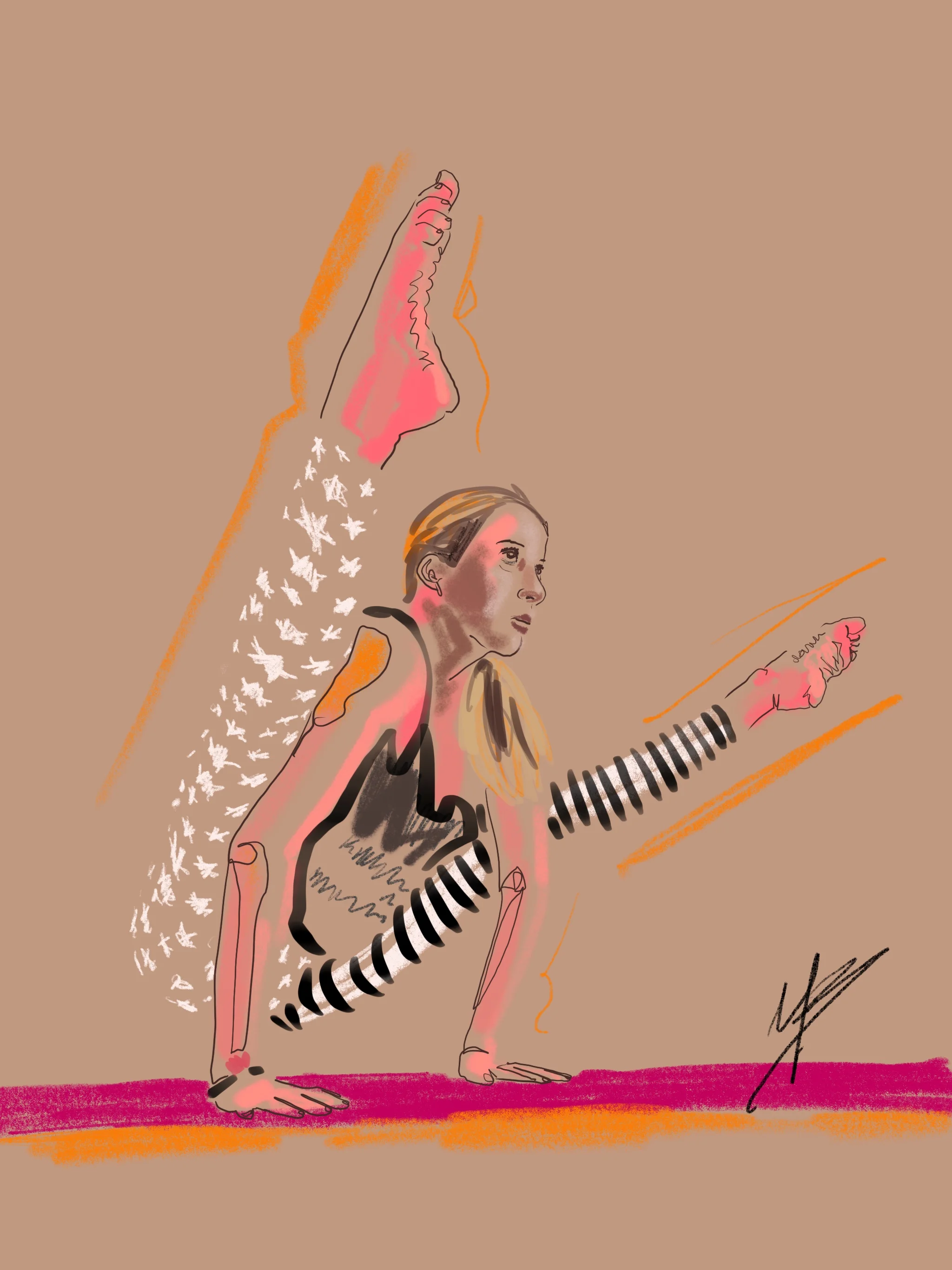 Perseverance is endurance with hope. Keep going | art inspired by @love.yoga.travel @vibratehigherofficial @jadeyogamats @bohemian_treasure #yogi #yoga #yogaart #yogaartist #fitness 