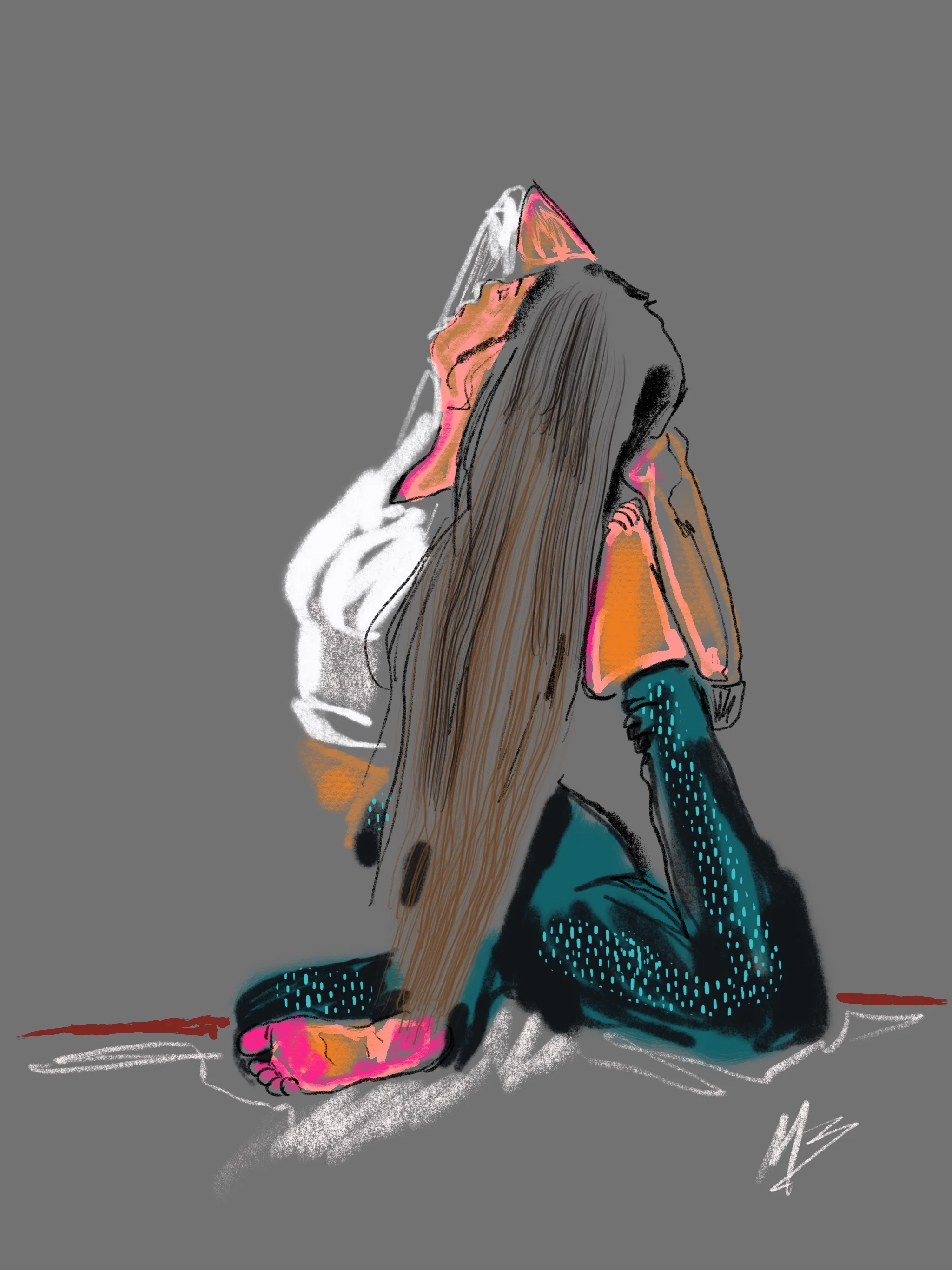 Be a part of more conversations. Speak grace & light. | art inspired by @eylin_yoga @w_i_d_e_r__l_e_n_z #yoga #yogi #yogaart #yogaartist #fitness 