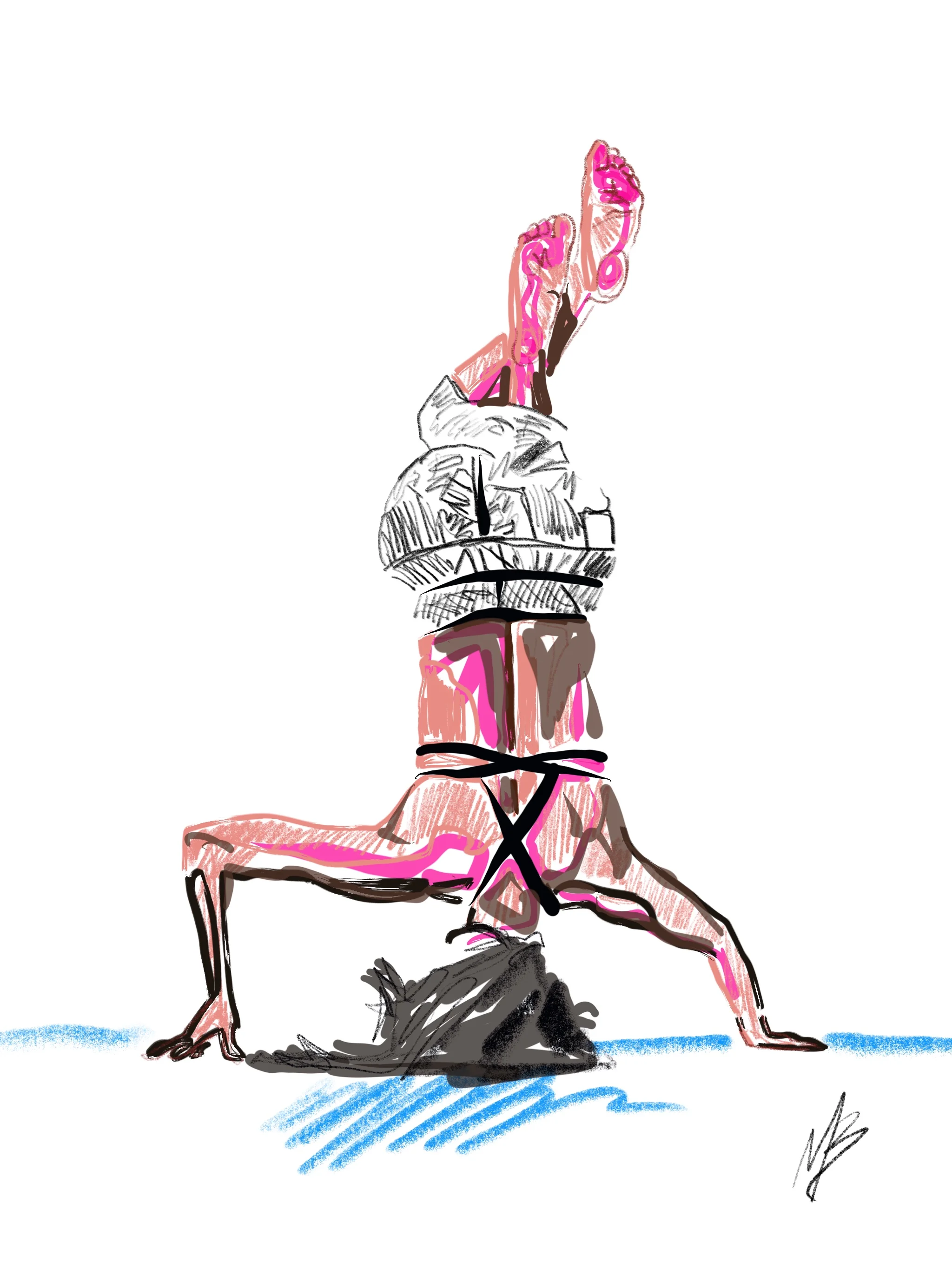 Peace is invaluable. | art inspired by @abe_leigh #yogi #yoga #yogaart #yogaartist #fitness 