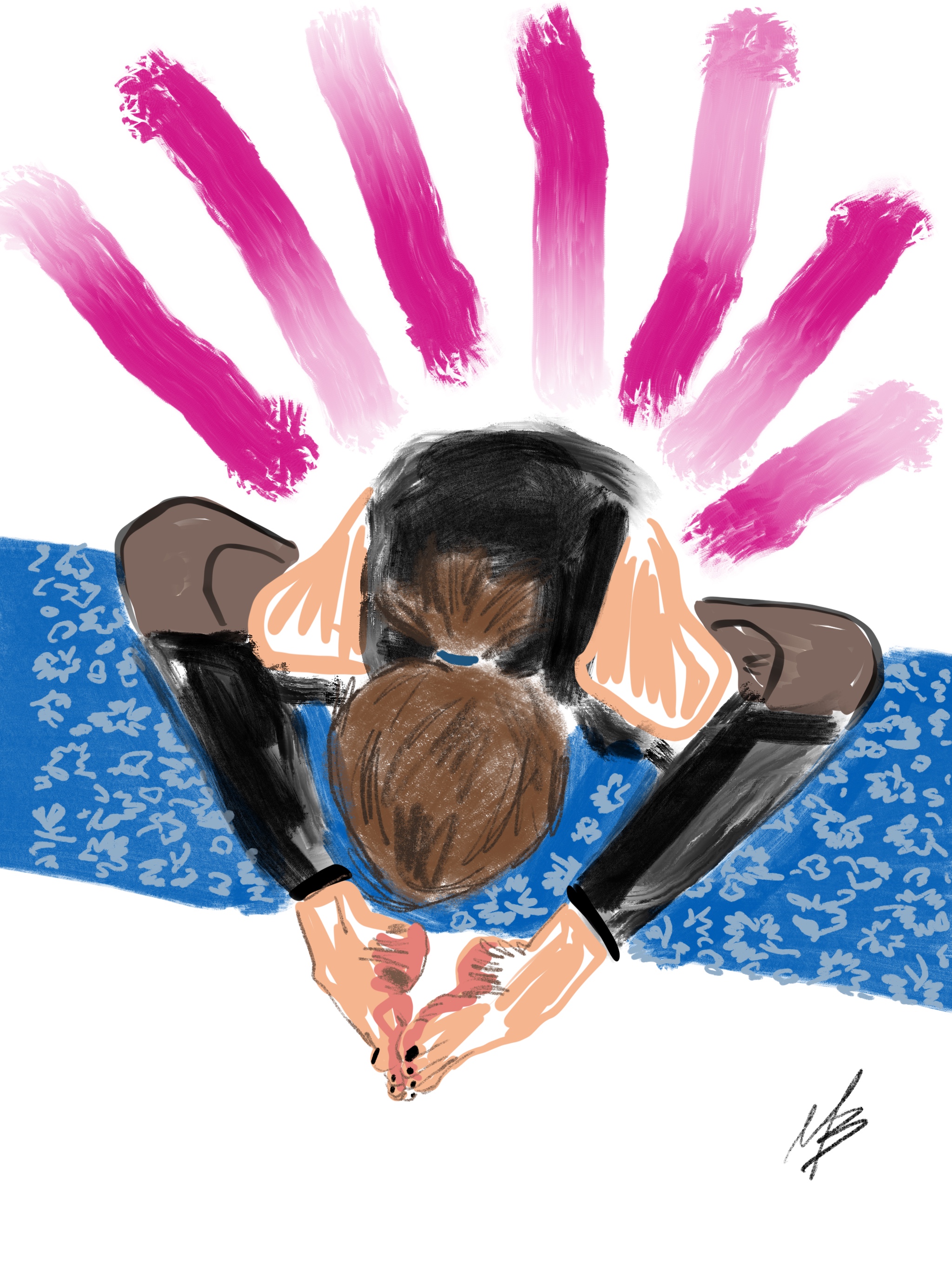 Sending good vibes. | art inspired by @pinch.of.yoga #yoga #yogi #yogaart #yogaartist #fitness 
