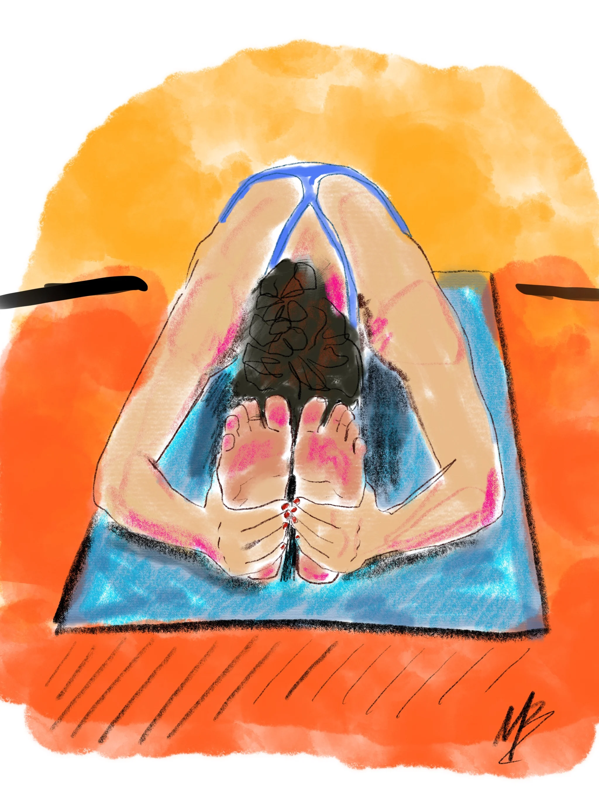 I’ve been reading @jennyblakenyc book “Pivot” - piloting & pivoting that’s the way. | art inspired by @jennyblakenyc #yoga #yogi #yogaart #yogaartist #fitness 