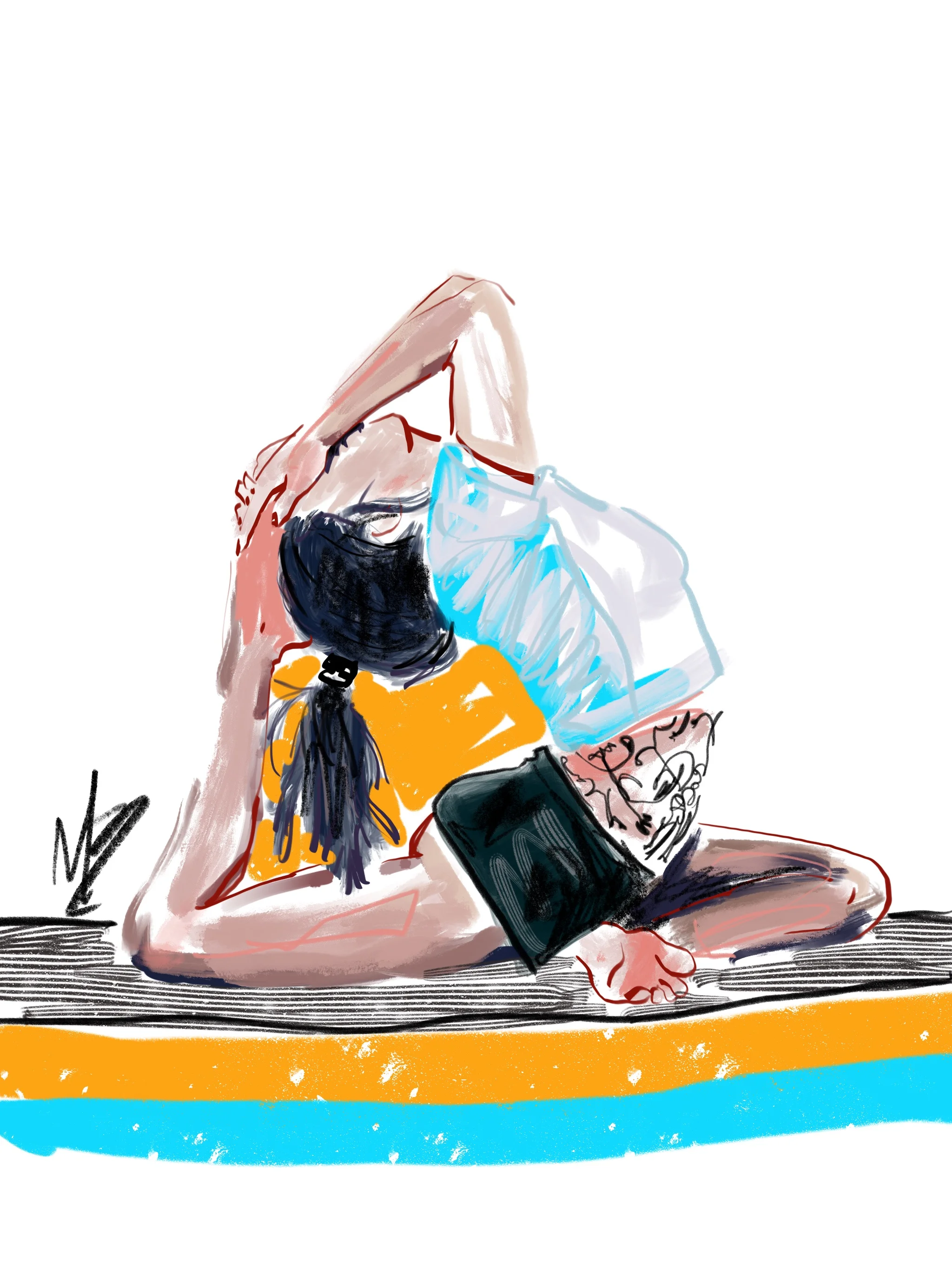 Shine brightly | art inspired by @diieselly @yogajournalgermany @yoga.day.every #yoga #yogi #yogaart #yogaartist #fitness 