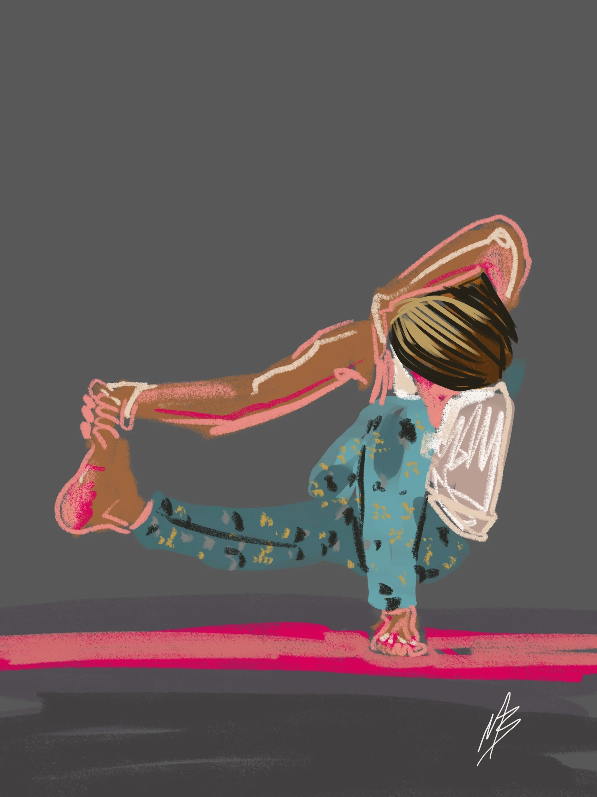 Look for light in the darkest places | art inspired by @eli.gutierreza #yogi #yoga #yogaart #yogaartist #fitness 