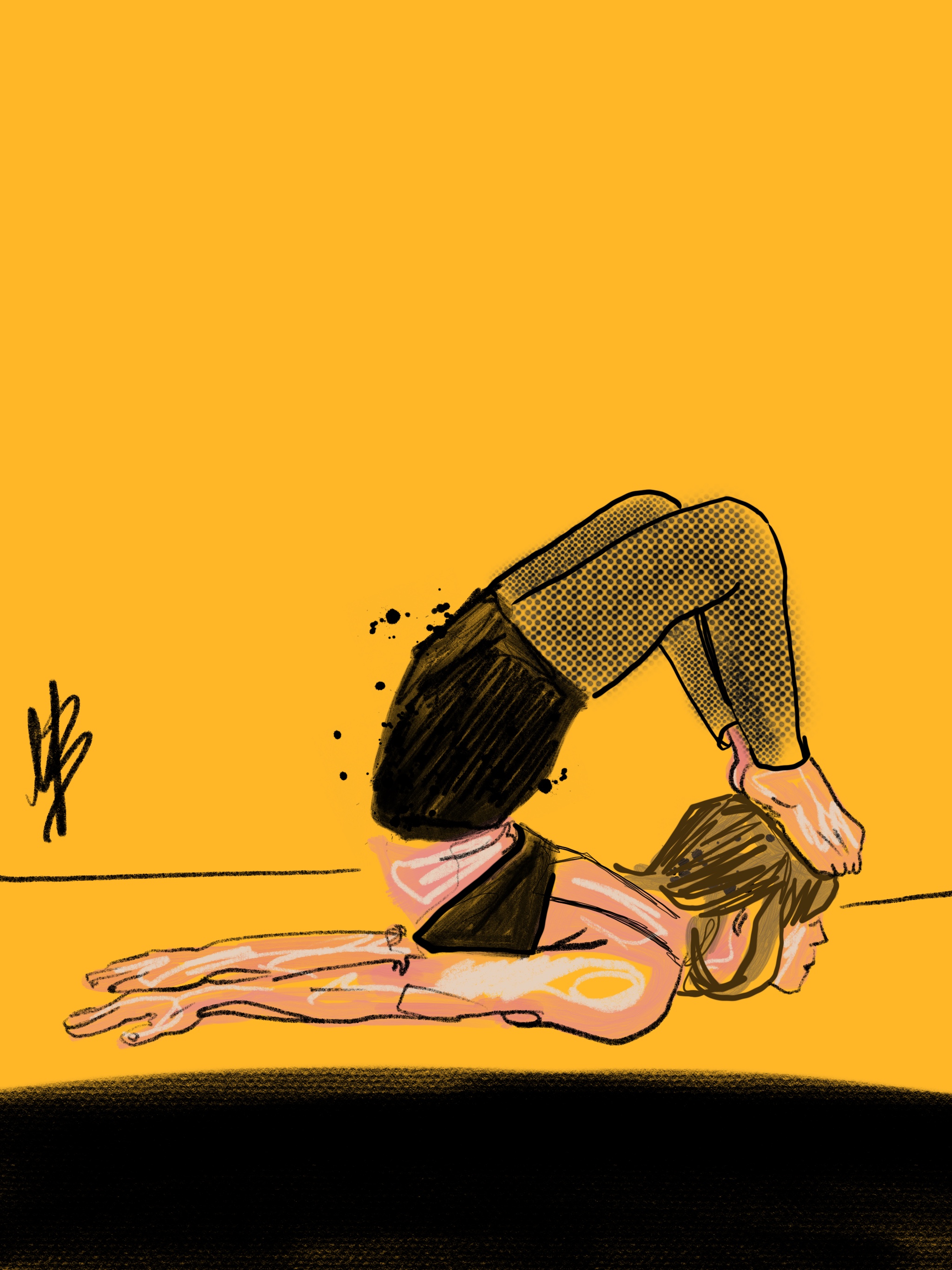 Yellow can stand for freshness, optimism, happiness, enlightenment, creativity... be more yellow. | art inspired by @dotlung @erinrosegreene @weberland @lauracalvente_shop #yogi #yoga #yogaart #yogaar