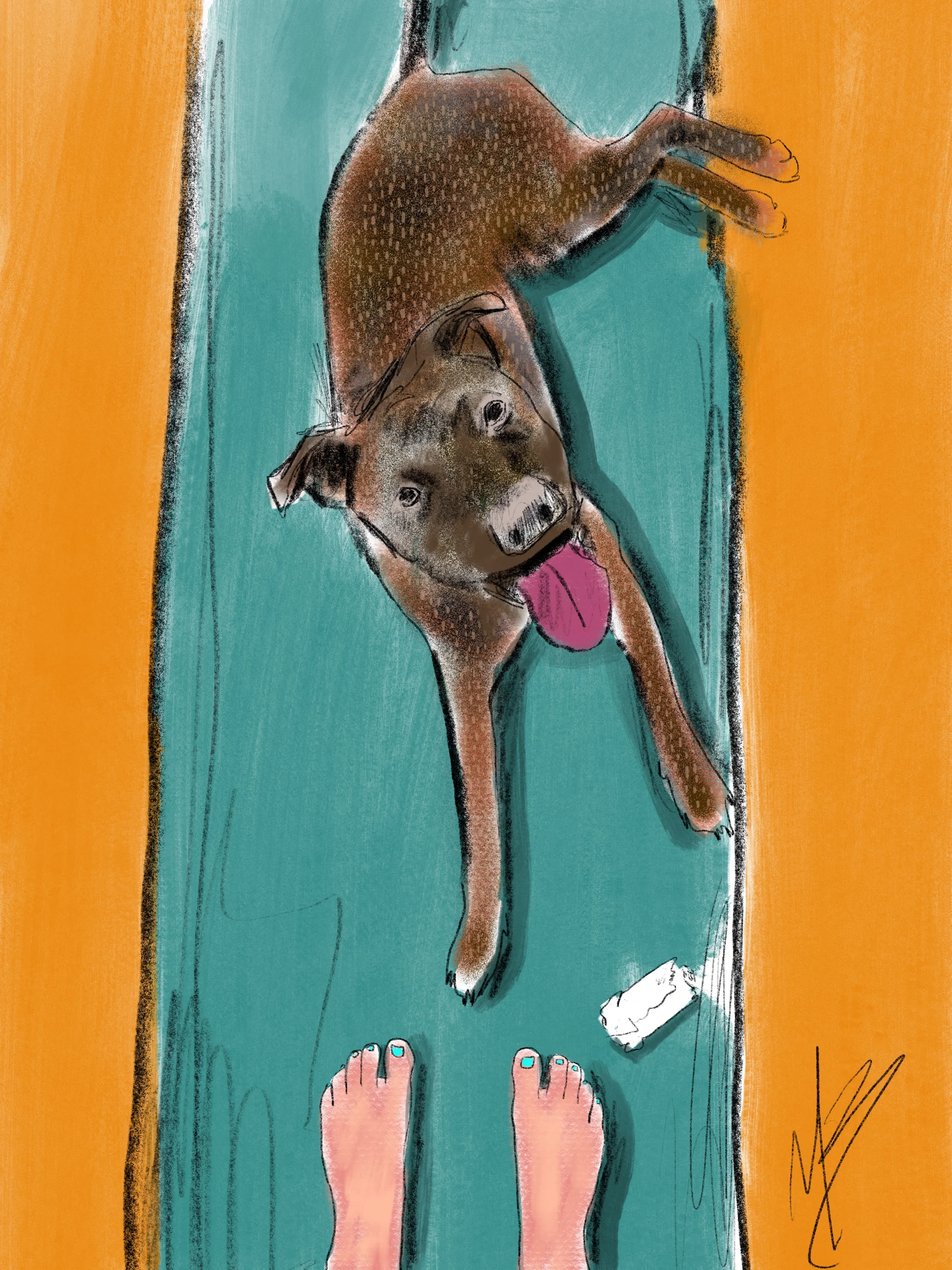Don’t go it alone | art inspired by @sarahcaudleart #yogi #yoga #yogaart #yogaartist #doga 