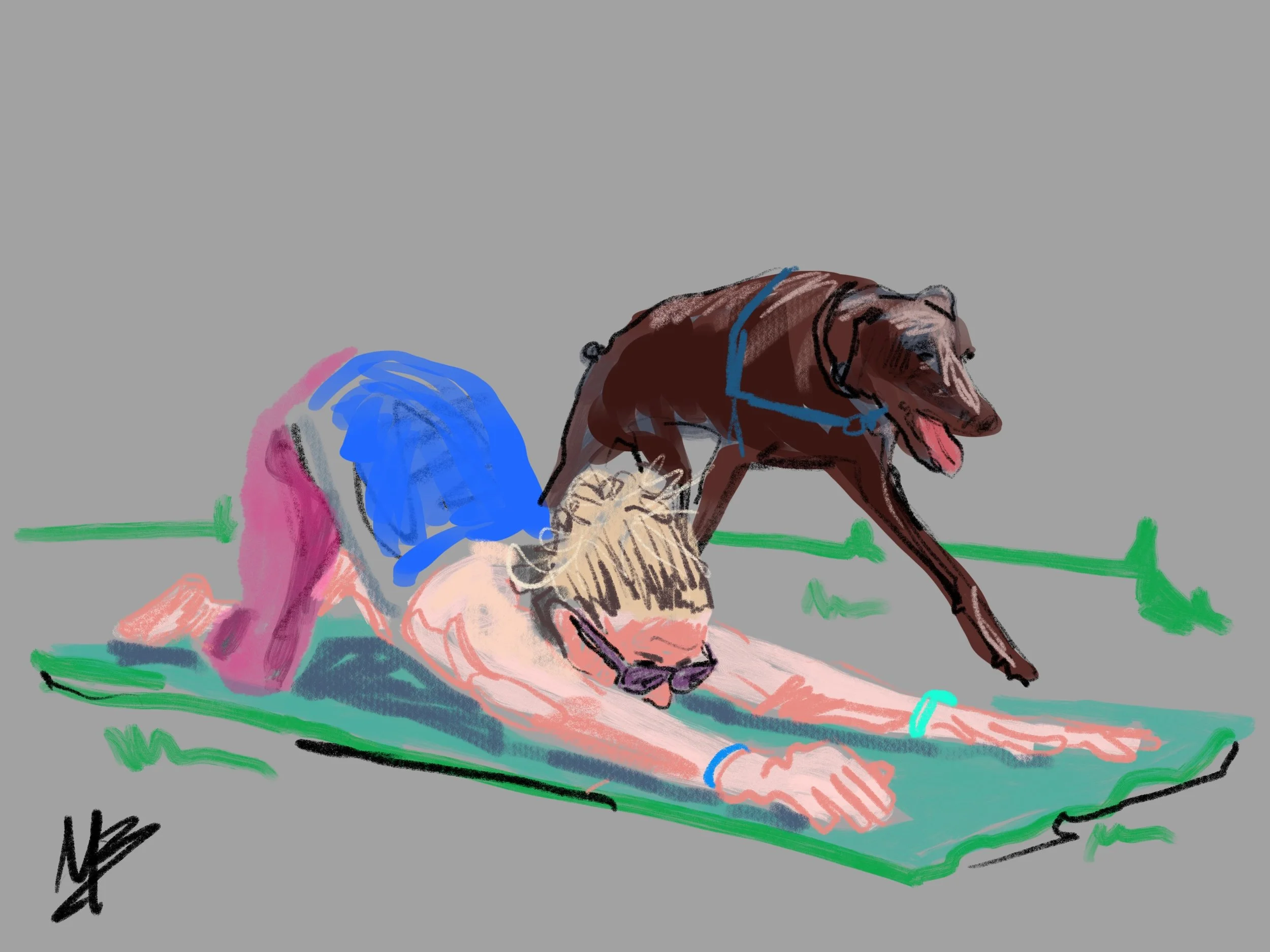 Bark the way. Others will follow. | art inspired by @shalenehopkins #yoga #yogi #yogaart #yogaartist #doga 