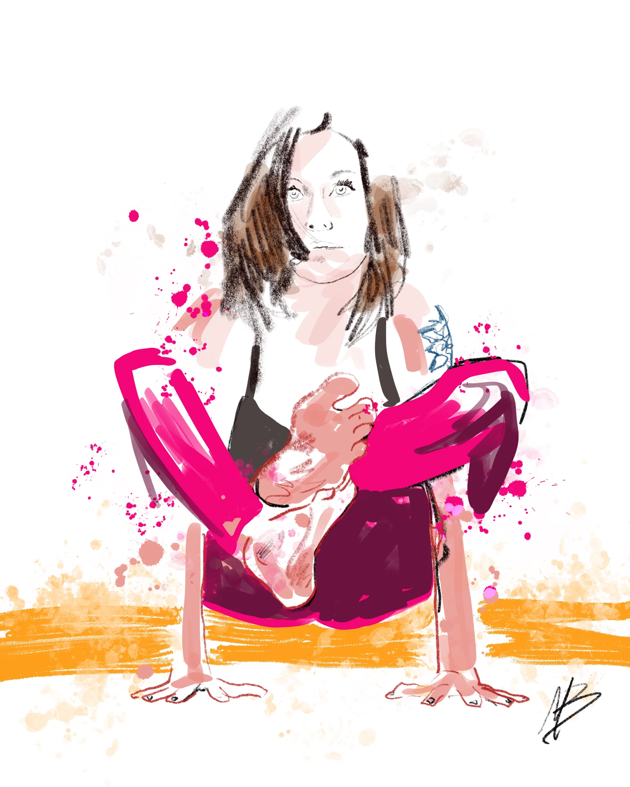 You’ll never be completely certain. Do it anyway. | art inspired by @freespiritsiren #yoga #yogi #yogaart #yogaartist #fitness 