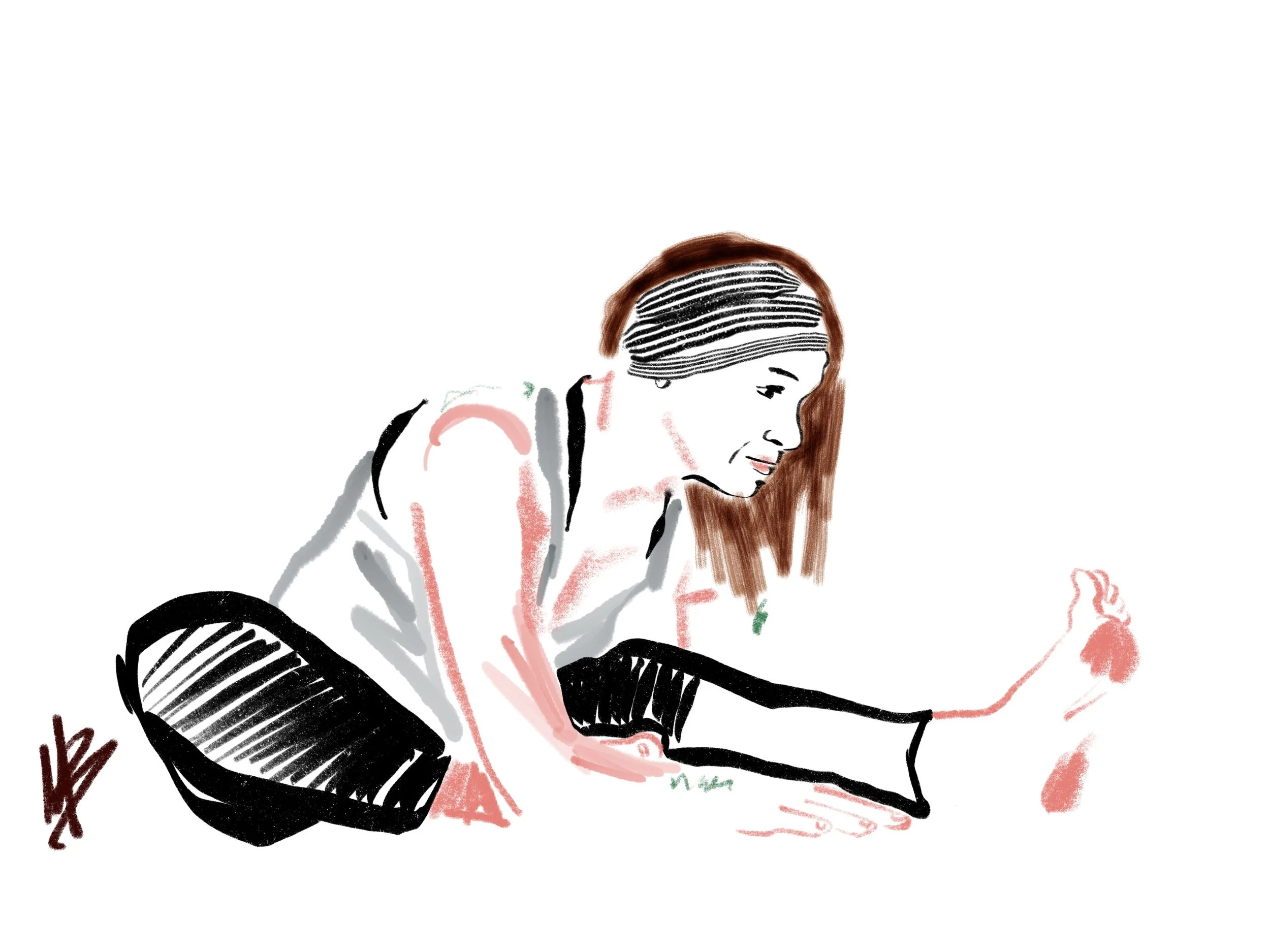 Show up and be prepared, but be open to the unexpected | art inspired by @bitchinhousewife #yoga #yogi #yogaart #yogaartist #fitness 