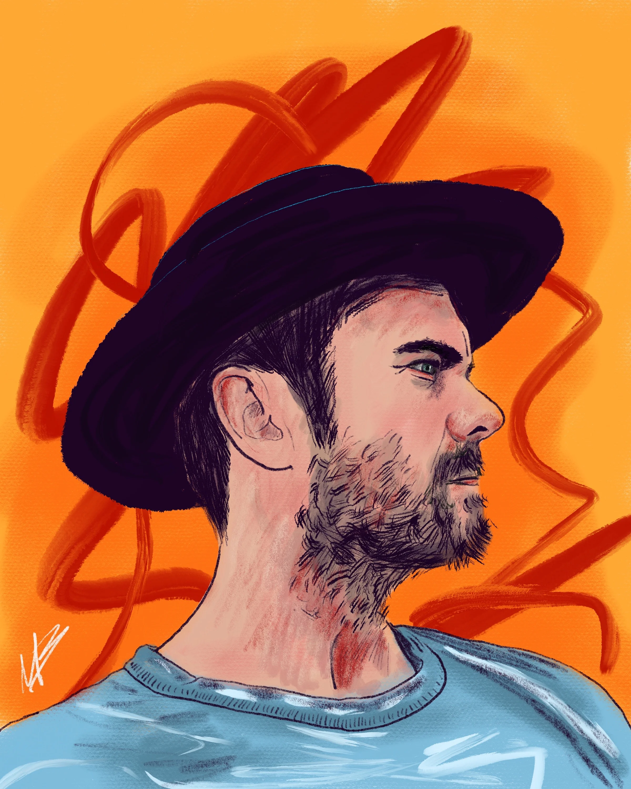 Ready for @feartwd & @garretdillahunt to return #Feartwd #fearthewalkingdead #twdfamily #garretdillahunt #johndorie #twd #fanart #illustration #illustrator #art #artist #mikebone #mikebrennanart 